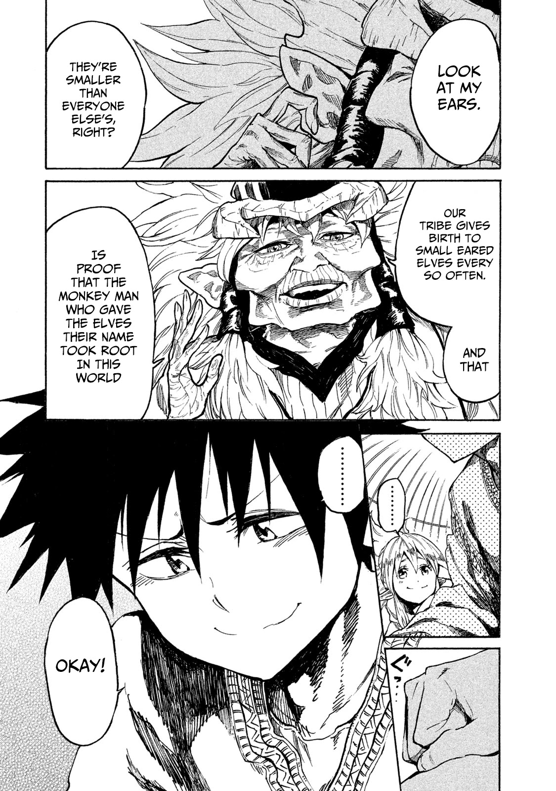 Mazumeshi Elf to Youbokugurashi Chapter 11 page 22 - Chapter 11: A clue to the homeland