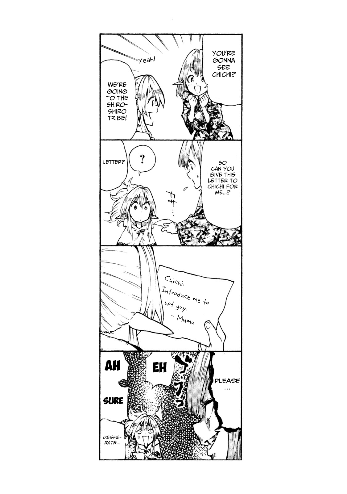 Mazumeshi Elf to Youbokugurashi Chapter 11 page 34 - Chapter 11: A clue to the homeland