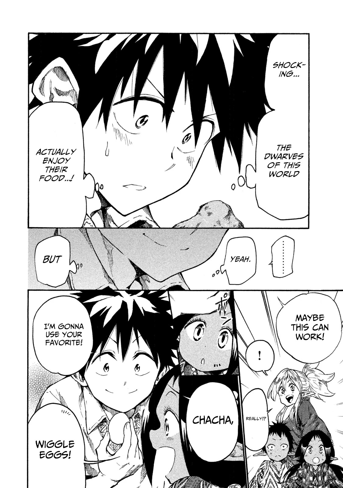 Mazumeshi Elf to Youbokugurashi Chapter 14 page 10 - Chapter 14: Dwarves and eggs