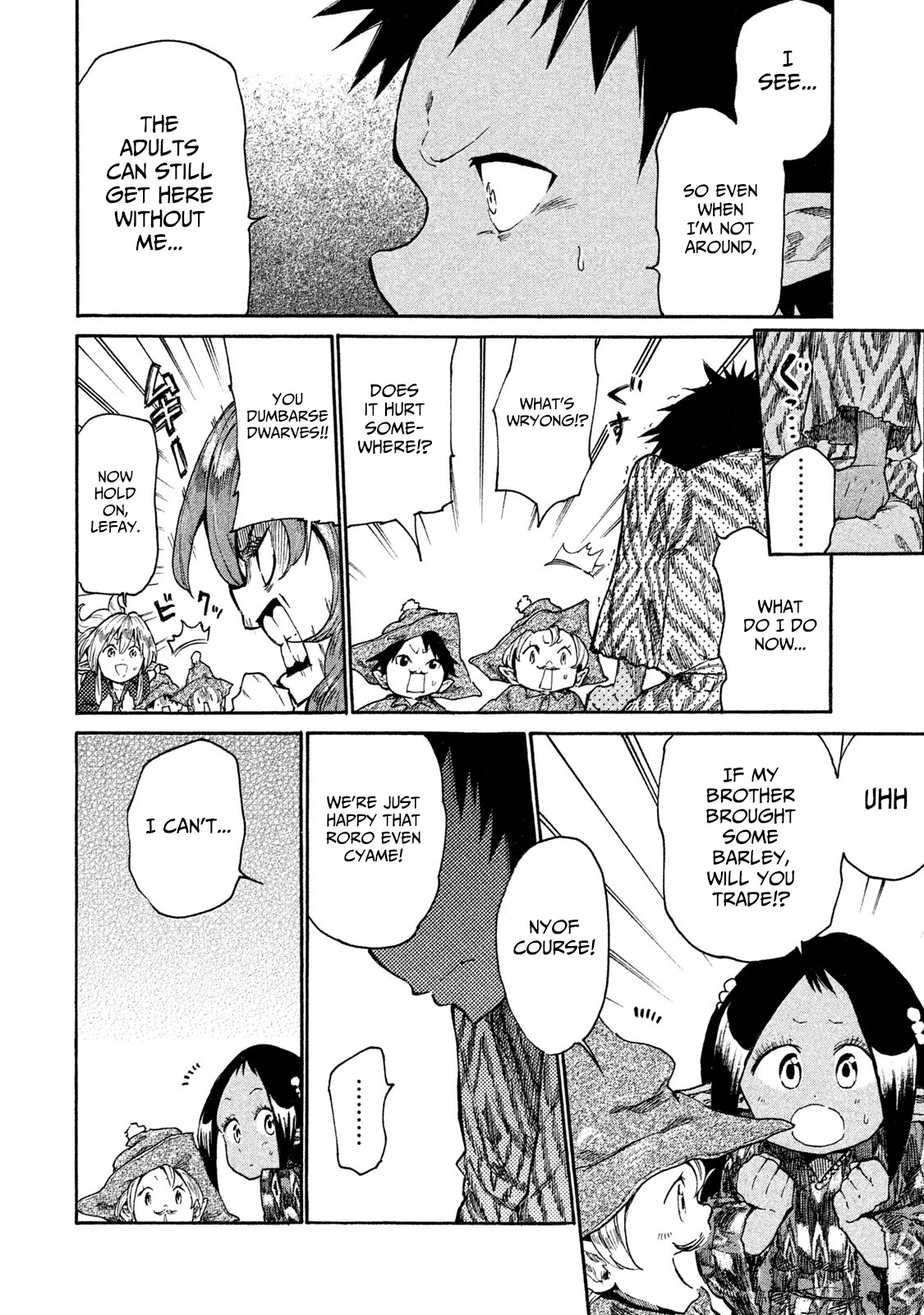 Mazumeshi Elf to Youbokugurashi Chapter 14 page 6 - Chapter 14: Dwarves and eggs
