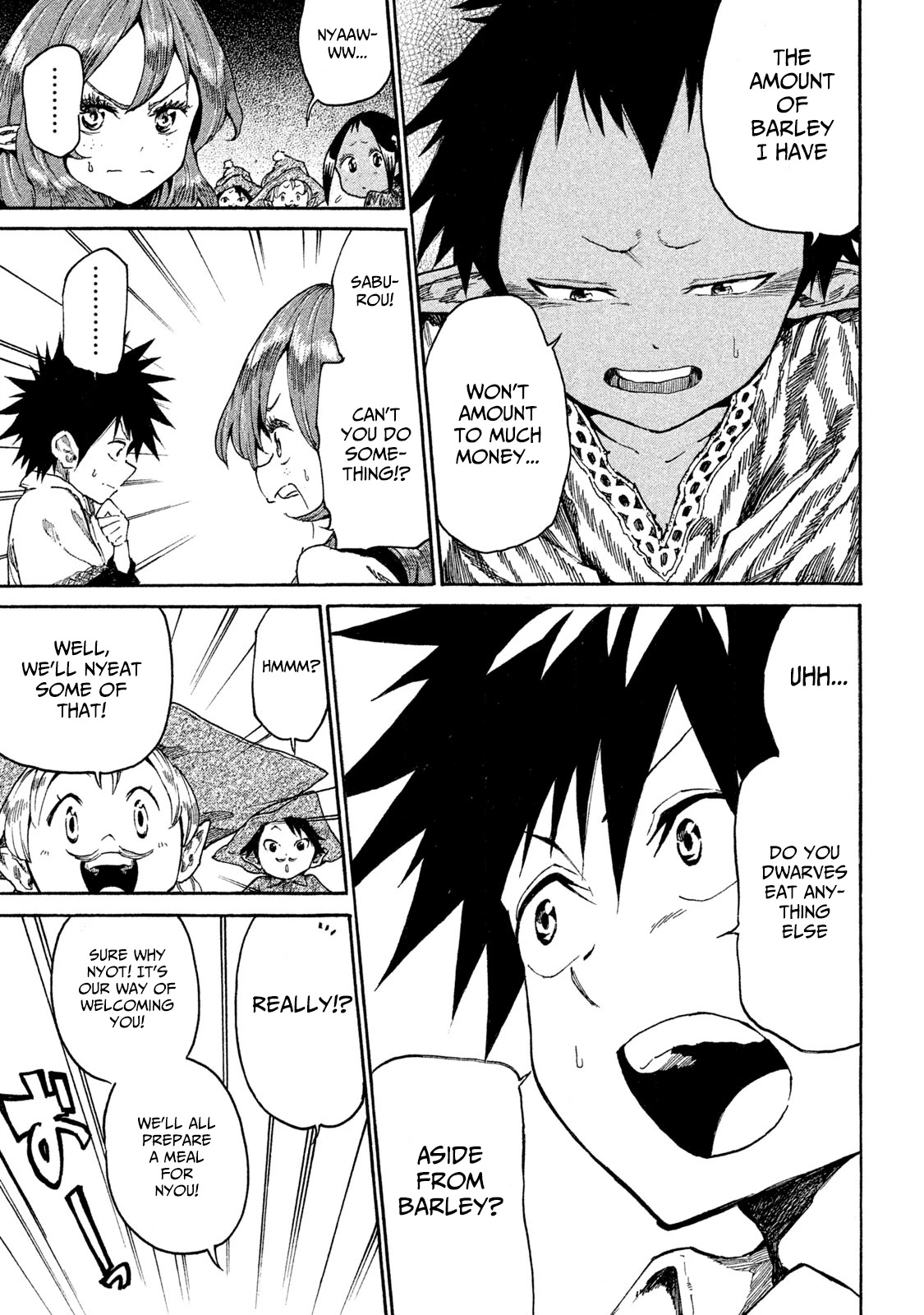 Mazumeshi Elf to Youbokugurashi Chapter 14 page 7 - Chapter 14: Dwarves and eggs