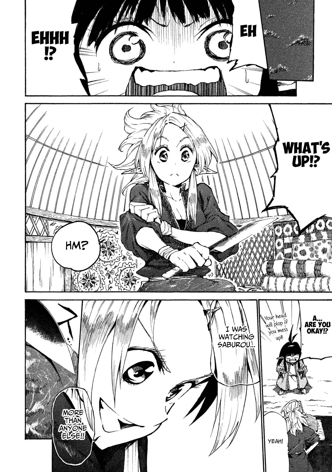Mazumeshi Elf to Youbokugurashi Chapter 16 page 10 - Chapter 16: What lies beyond resolve