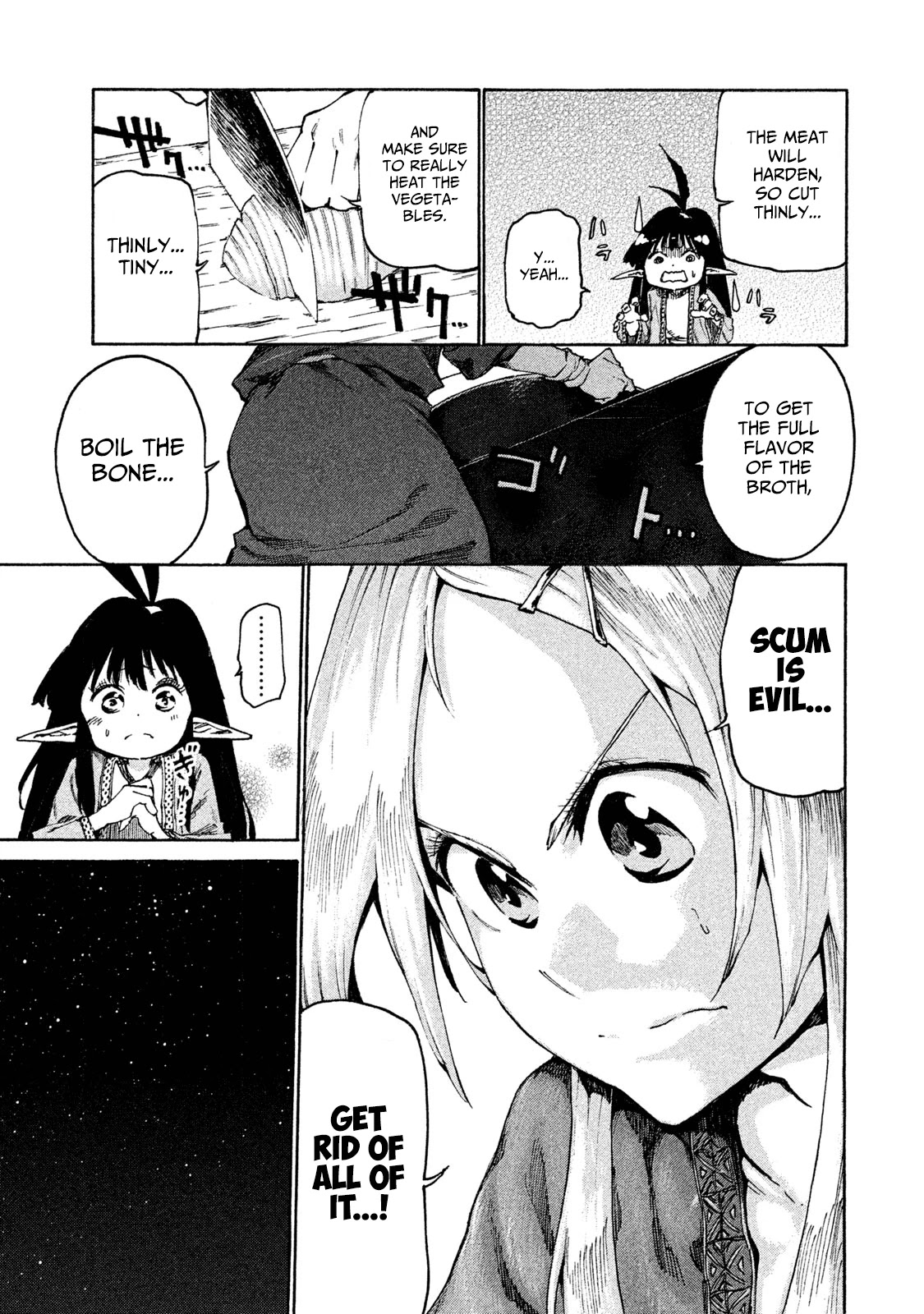 Mazumeshi Elf to Youbokugurashi Chapter 16 page 11 - Chapter 16: What lies beyond resolve