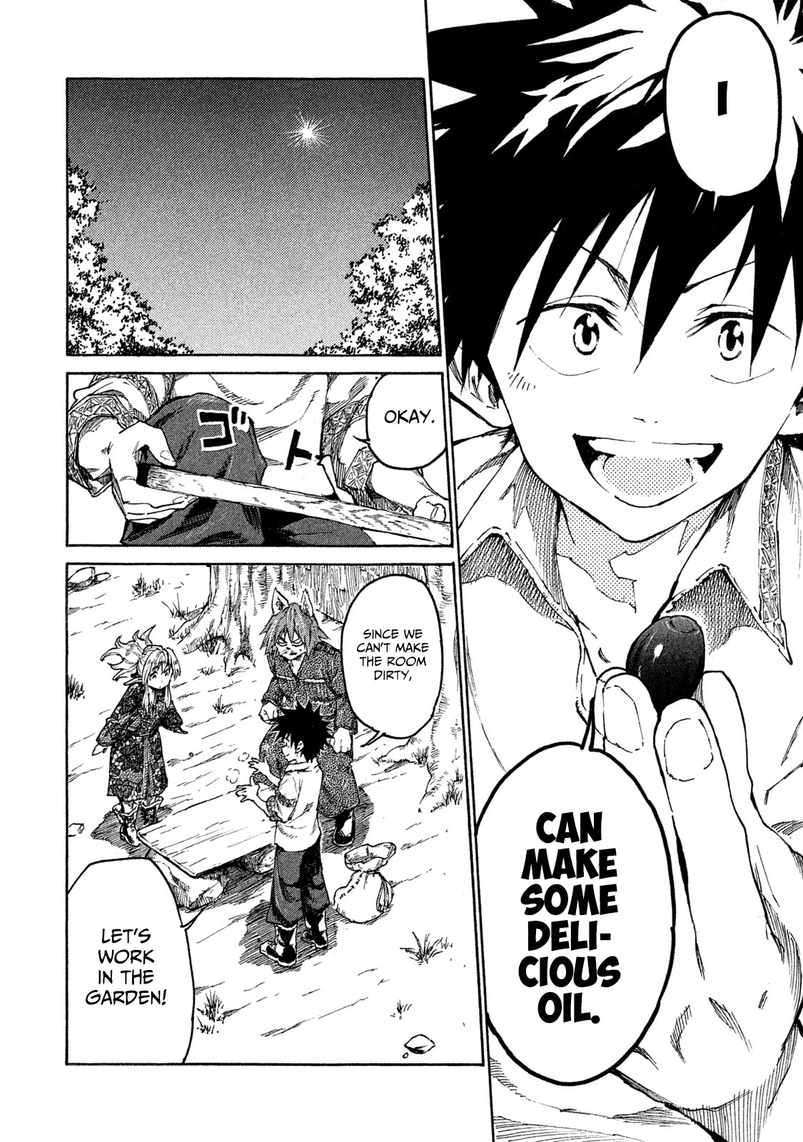 Mazumeshi Elf to Youbokugurashi Chapter 17 page 14 - Chapter 17: Spring and Olives