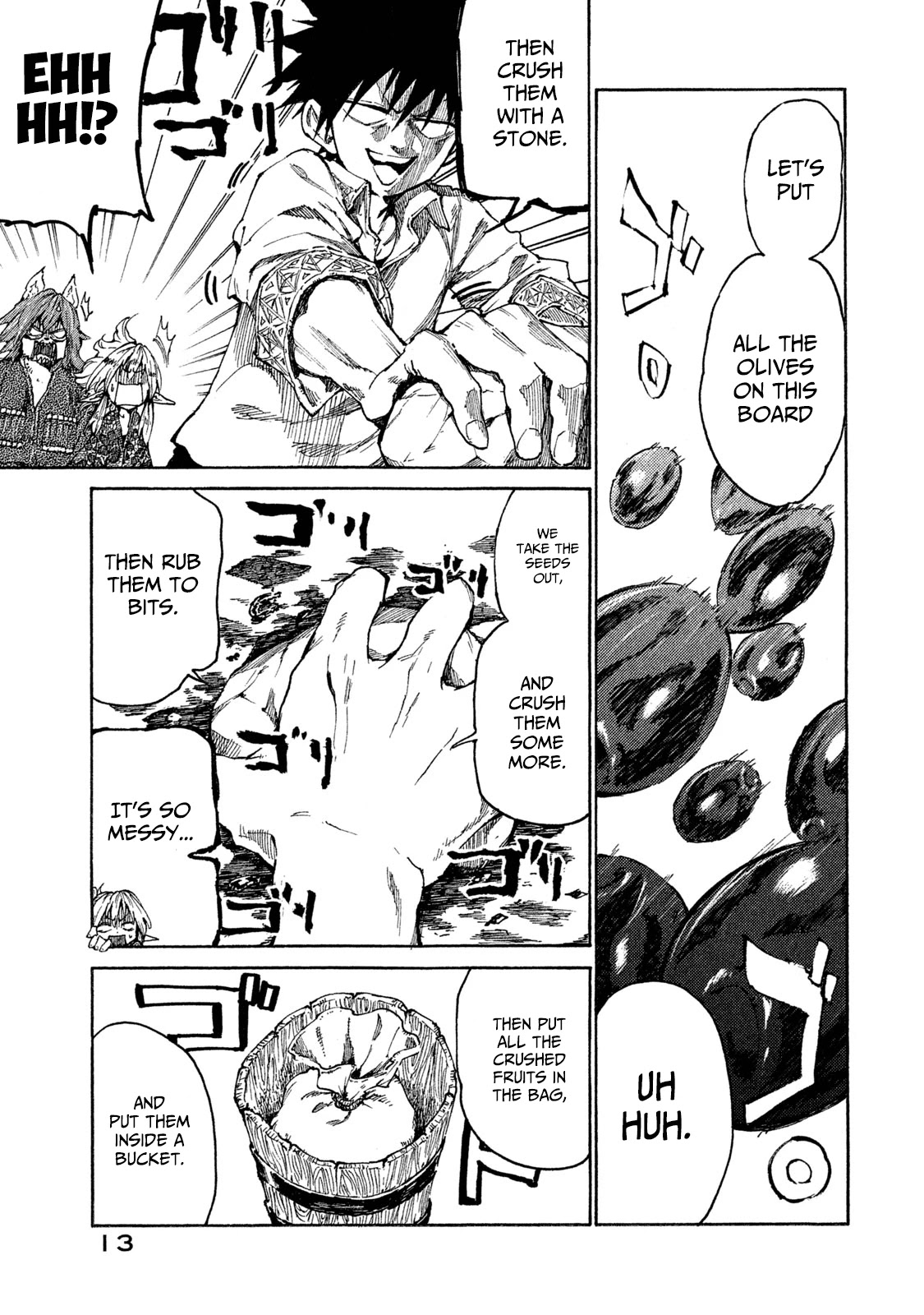Mazumeshi Elf to Youbokugurashi Chapter 17 page 15 - Chapter 17: Spring and Olives