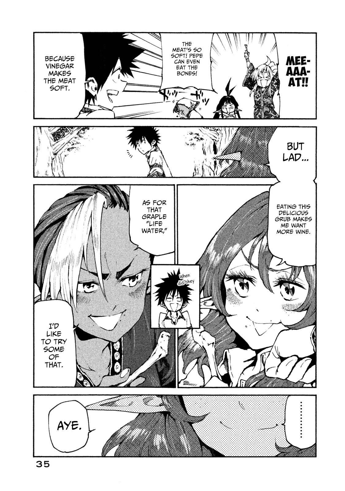 Mazumeshi Elf to Youbokugurashi Chapter 18 page 13 - Chapter 18: Devil Water