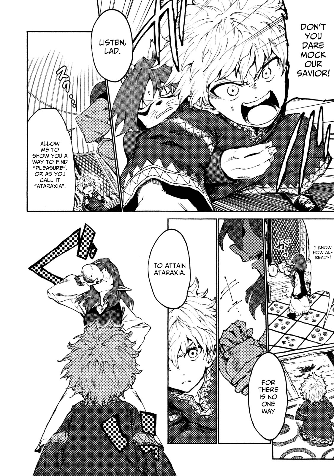 Mazumeshi Elf to Youbokugurashi Chapter 19 page 4 - Chapter 19: Pleasure and Daemon