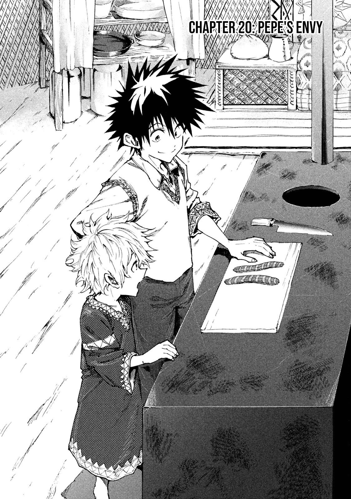 Mazumeshi Elf to Youbokugurashi Chapter 20 page 1 - Chapter 20: Pepe's envy