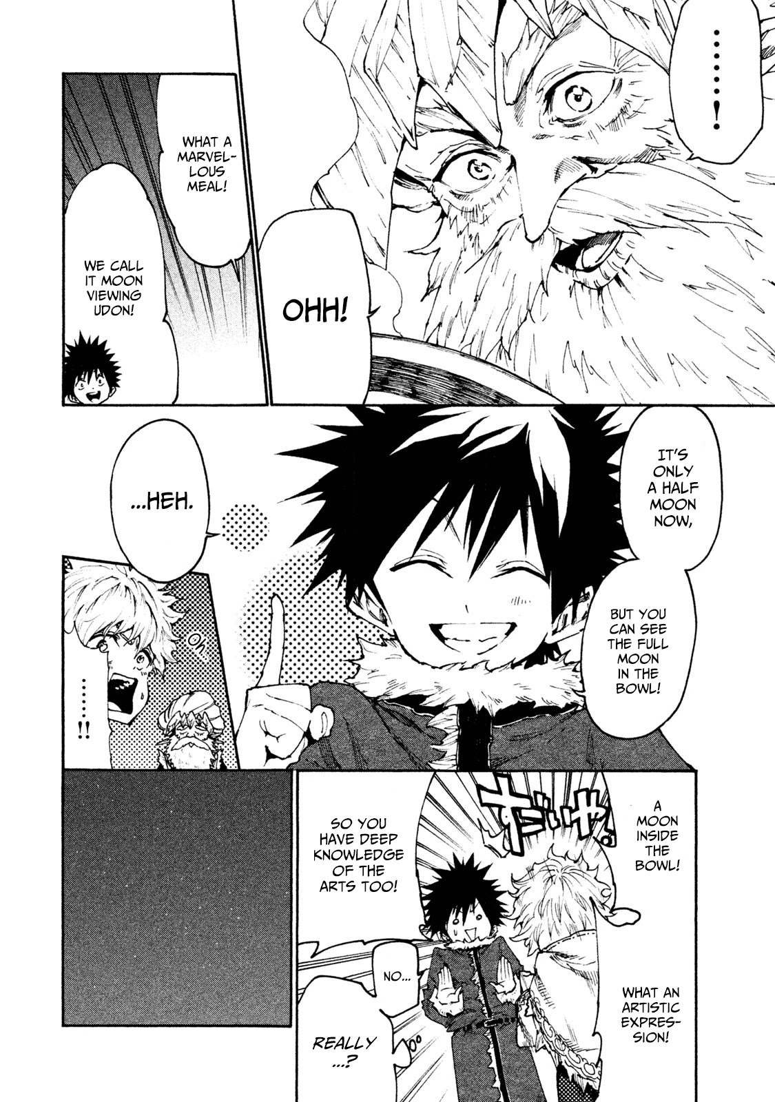 Mazumeshi Elf to Youbokugurashi Chapter 21 page 12 - Chapter 21: Night, moon, and udon