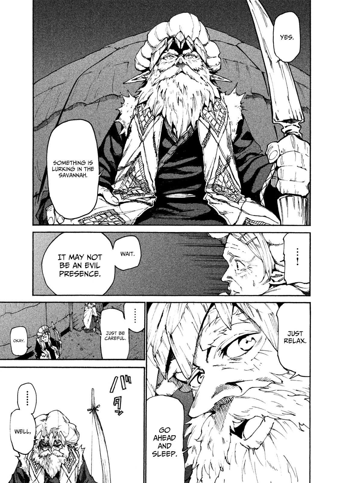 Mazumeshi Elf to Youbokugurashi Chapter 21 page 5 - Chapter 21: Night, moon, and udon