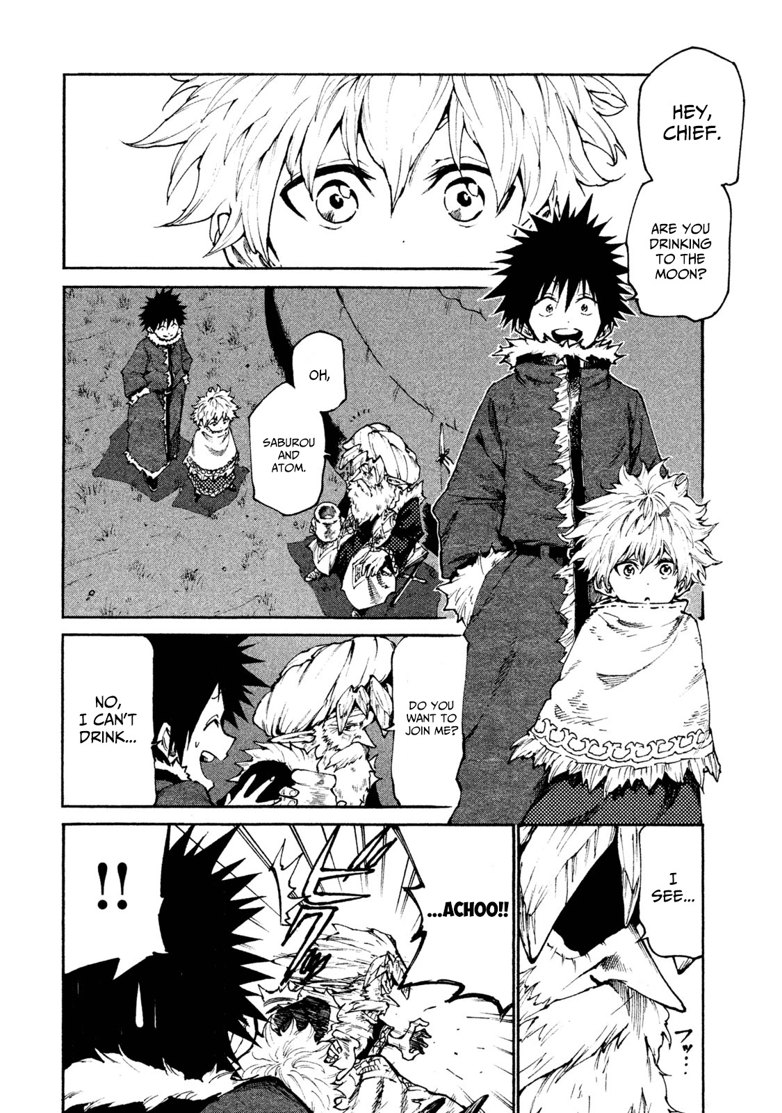 Mazumeshi Elf to Youbokugurashi Chapter 21 page 8 - Chapter 21: Night, moon, and udon