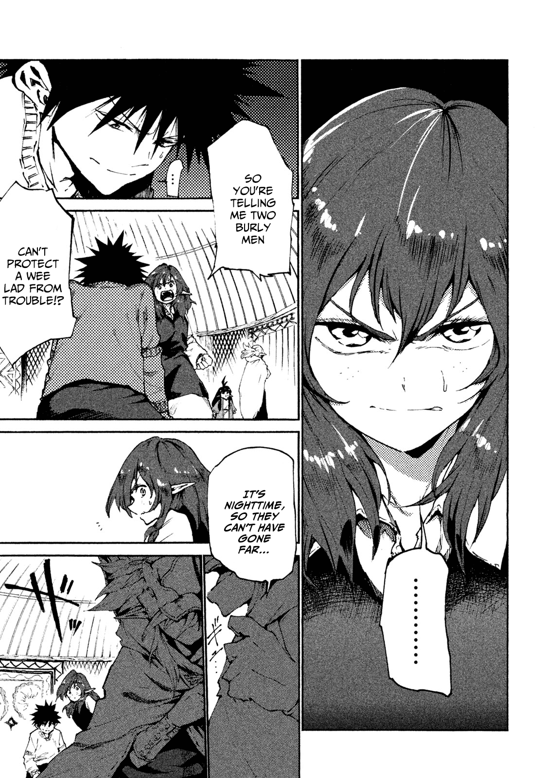 Mazumeshi Elf to Youbokugurashi Chapter 22 page 1 - Chapter 22: Disaster for the Karakara Clan