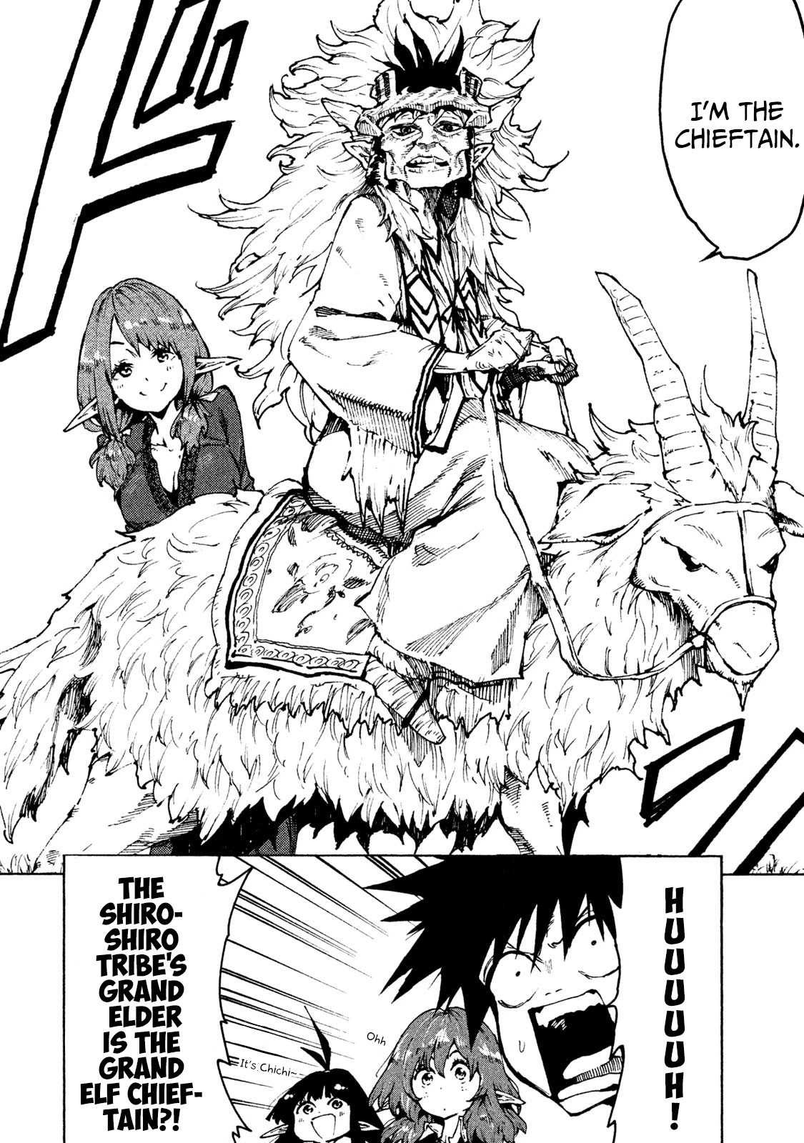 Mazumeshi Elf to Youbokugurashi Chapter 24 page 4 - Chapter 24: Grand Elf Chieftain