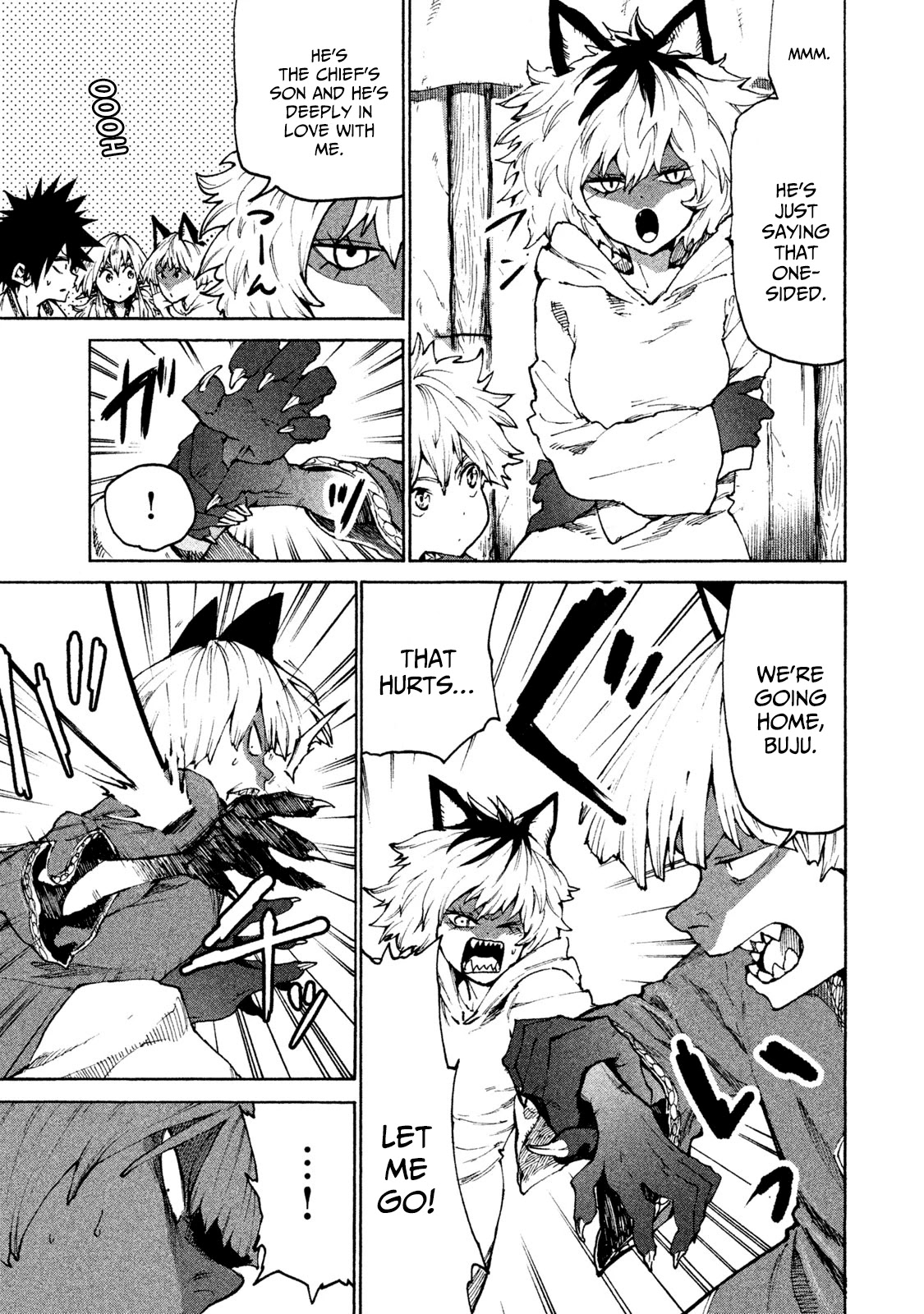 Mazumeshi Elf to Youbokugurashi Chapter 25 page 7 - Chapter 25: Karakara Tribe and Myaumyau Tribe