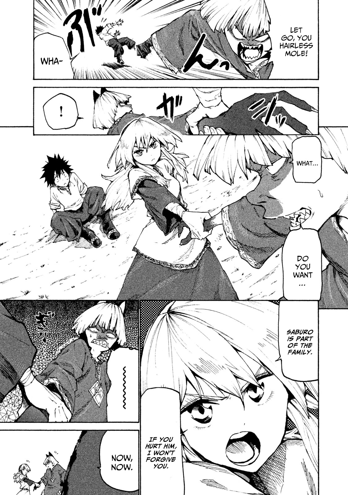 Mazumeshi Elf to Youbokugurashi Chapter 25 page 9 - Chapter 25: Karakara Tribe and Myaumyau Tribe