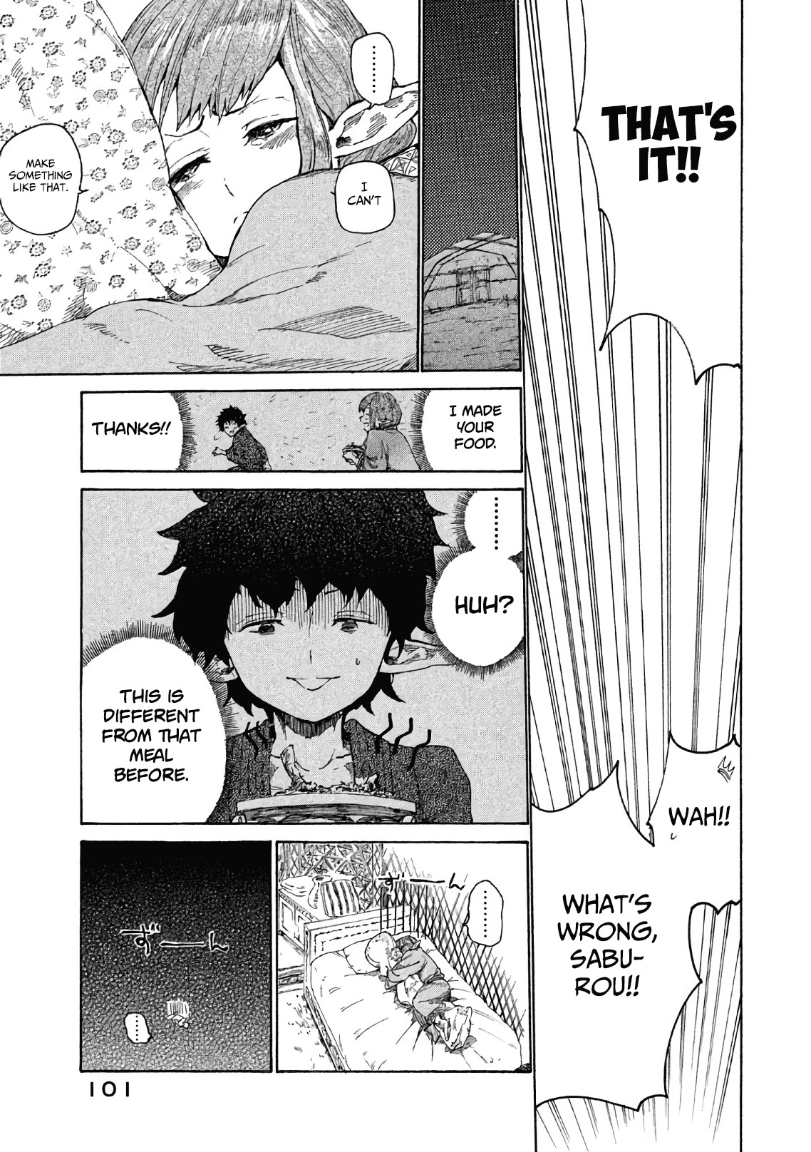 Mazumeshi Elf to Youbokugurashi Chapter 3 page 14 - Chapter 3: The worries of a wedded girl