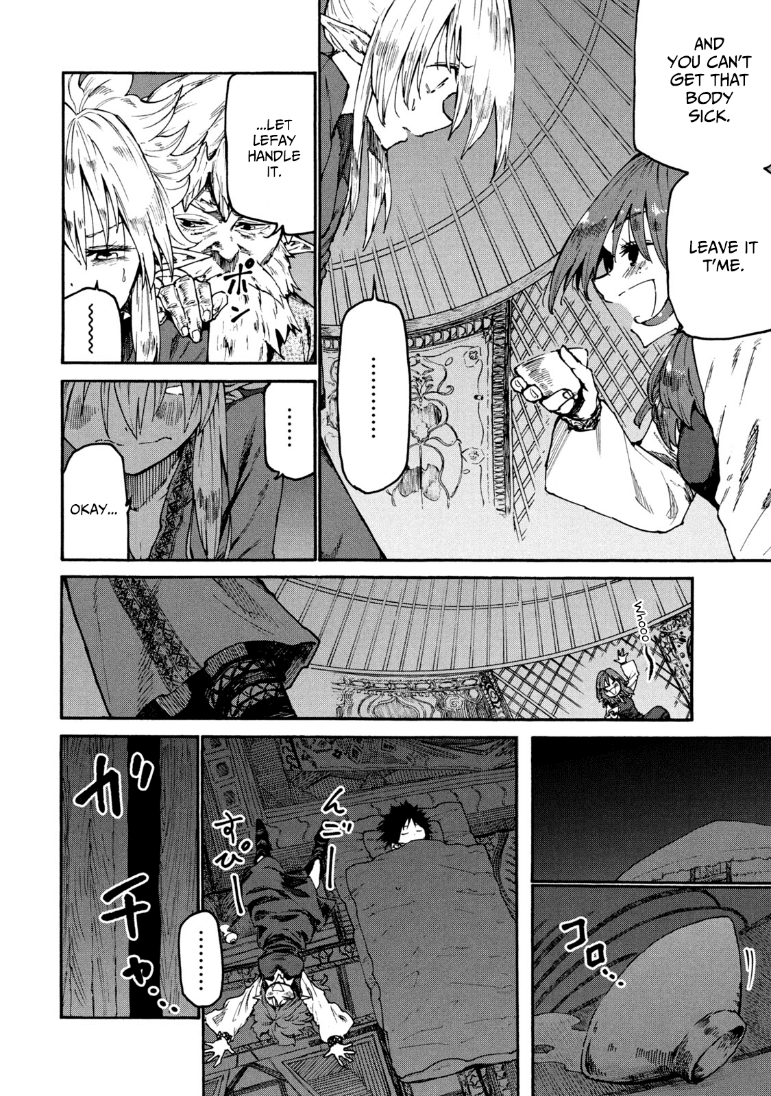 Mazumeshi Elf to Youbokugurashi Chapter 34 page 10 - Chapter 34
