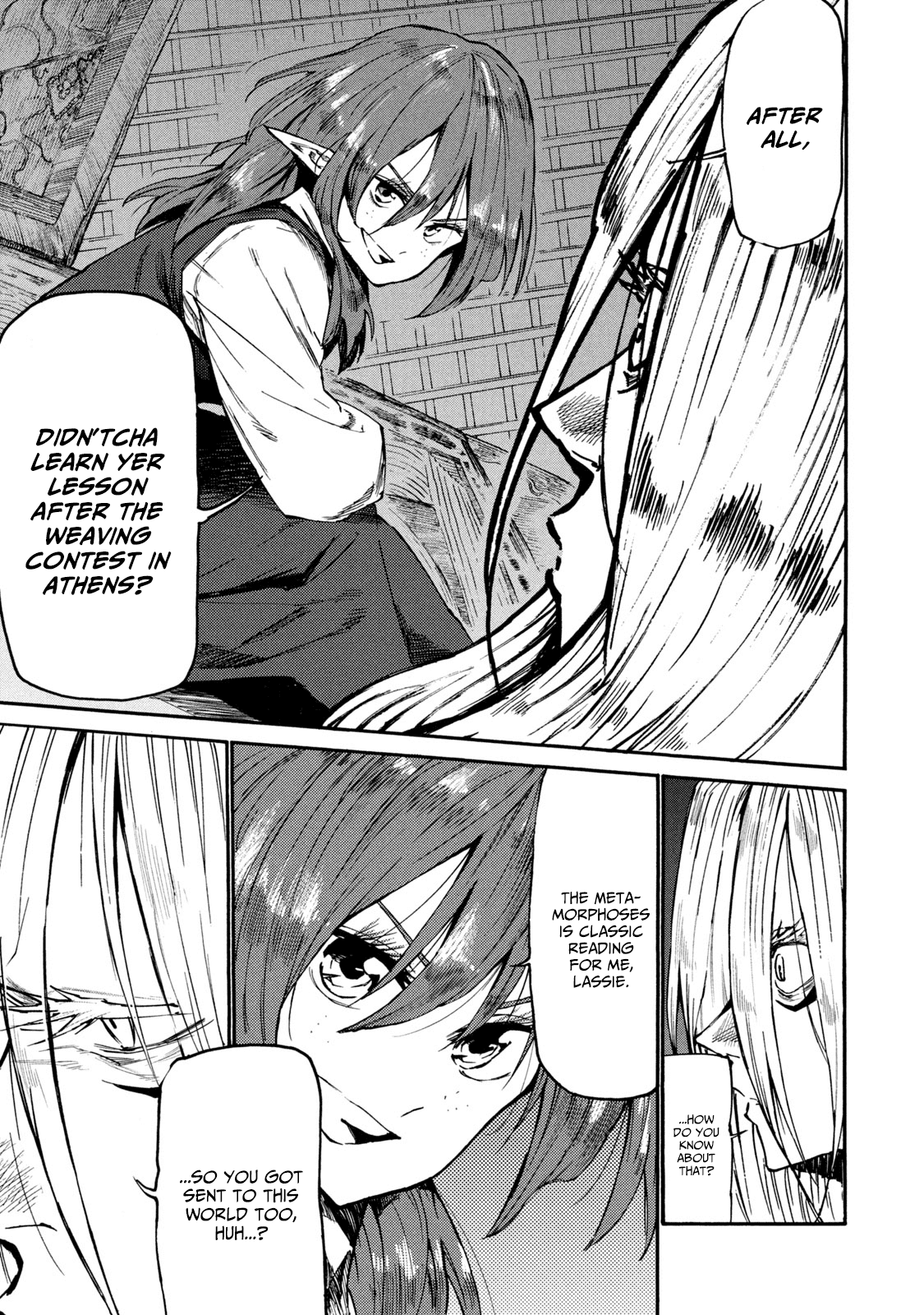 Mazumeshi Elf to Youbokugurashi Chapter 34 page 13 - Chapter 34