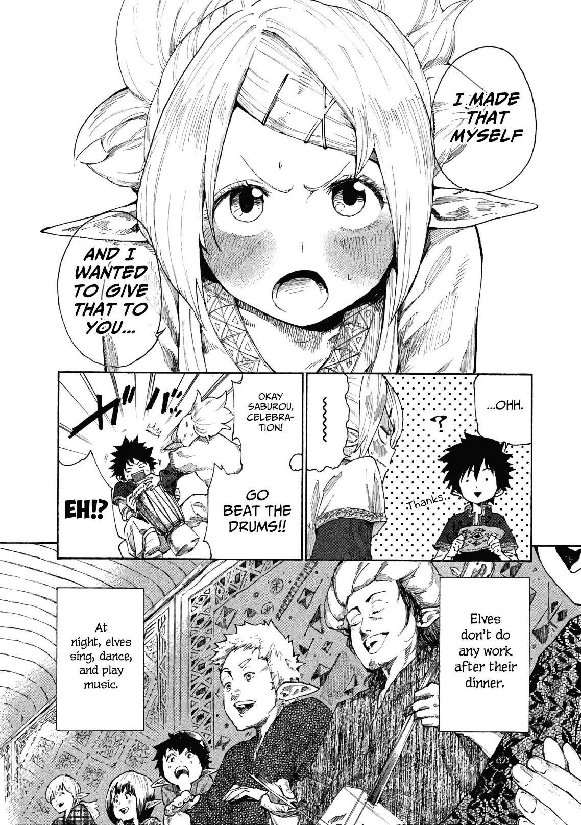 Mazumeshi Elf to Youbokugurashi Chapter 4 page 10 - Chapter 4: Nomad Life