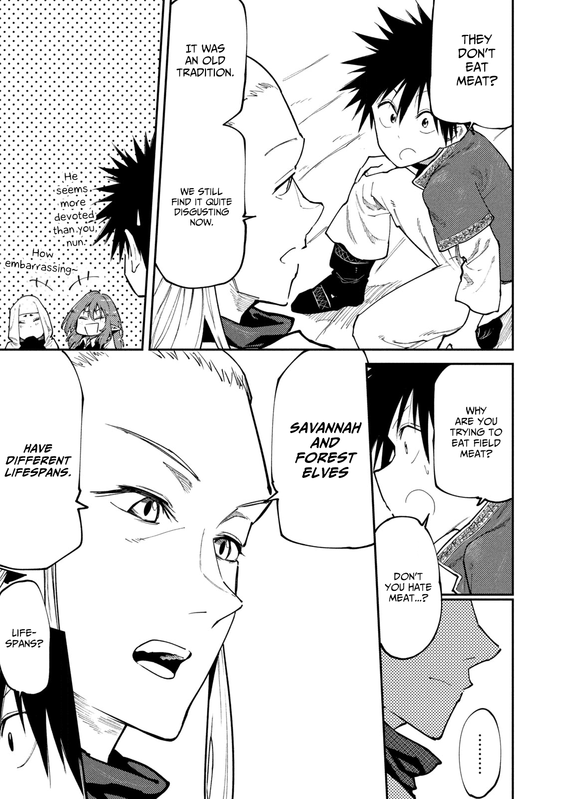Mazumeshi Elf to Youbokugurashi Chapter 45 page 13 - Chapter 45