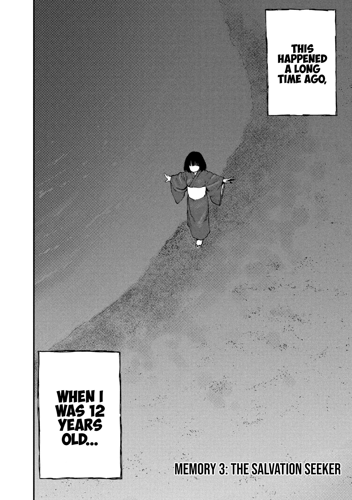 Mazumeshi Elf to Youbokugurashi Chapter 49.1 page 1 - Chapter 49.1: Memory 3: The salvation seeker