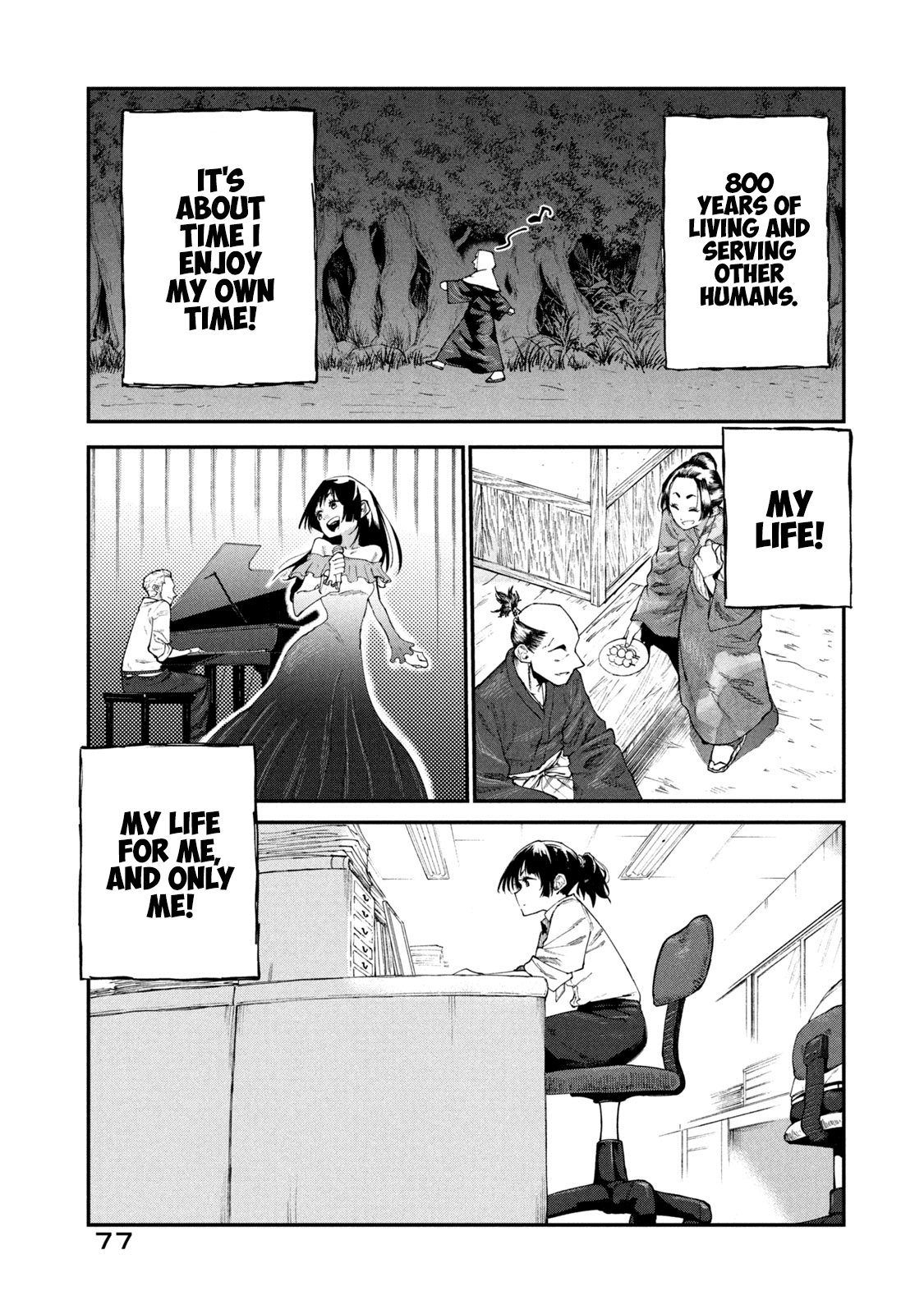 Mazumeshi Elf to Youbokugurashi Chapter 49.1 page 7 - Chapter 49.1: Memory 3: The salvation seeker