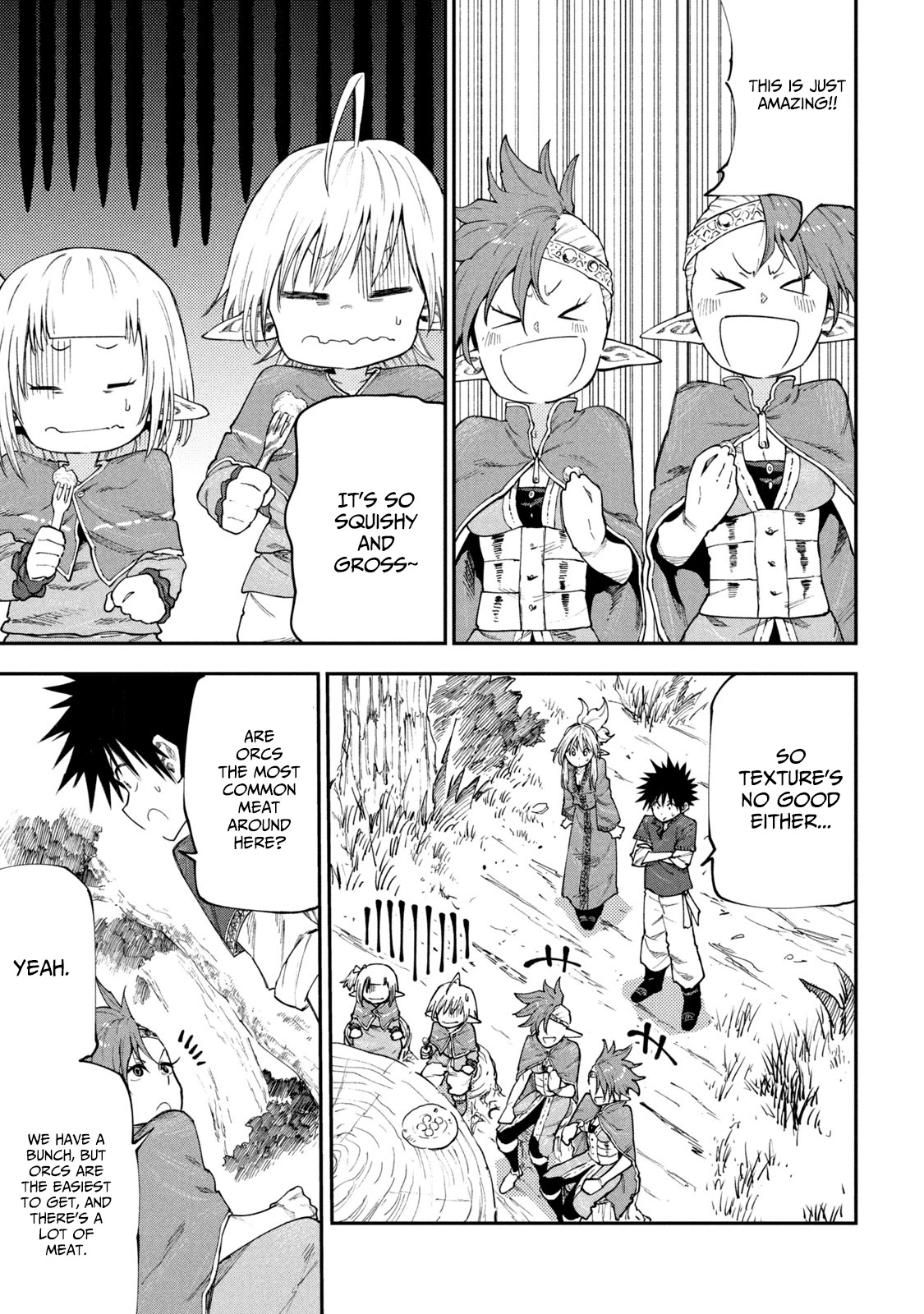 Mazumeshi Elf to Youbokugurashi Chapter 49 page 11 - Chapter 49: Let's eat meat!