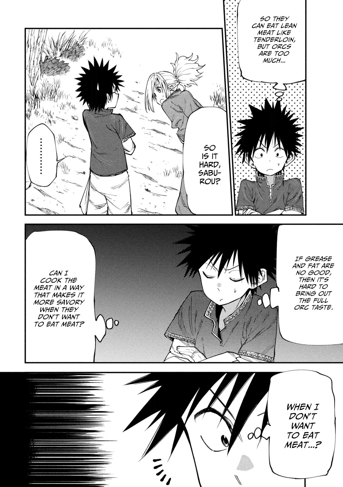 Mazumeshi Elf to Youbokugurashi Chapter 49 page 12 - Chapter 49: Let's eat meat!