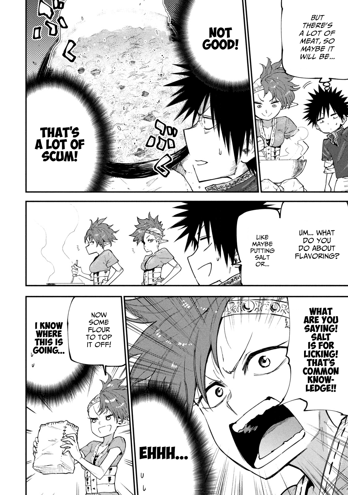 Mazumeshi Elf to Youbokugurashi Chapter 49 page 4 - Chapter 49: Let's eat meat!
