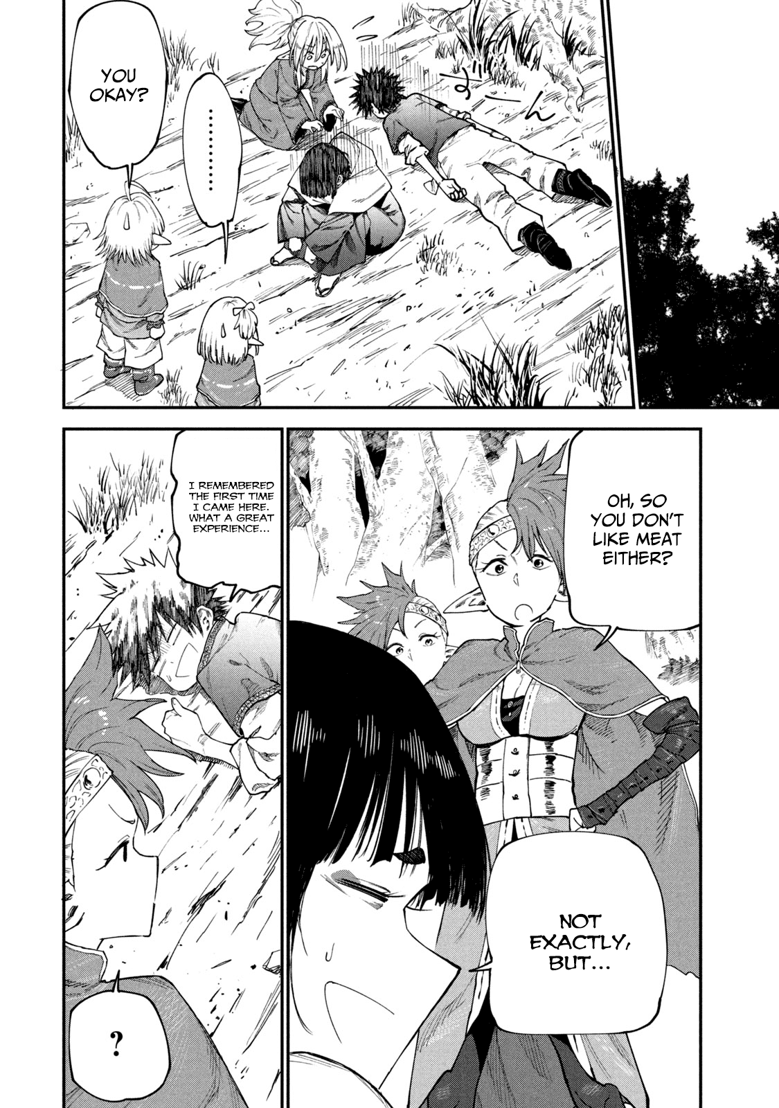 Mazumeshi Elf to Youbokugurashi Chapter 49 page 6 - Chapter 49: Let's eat meat!