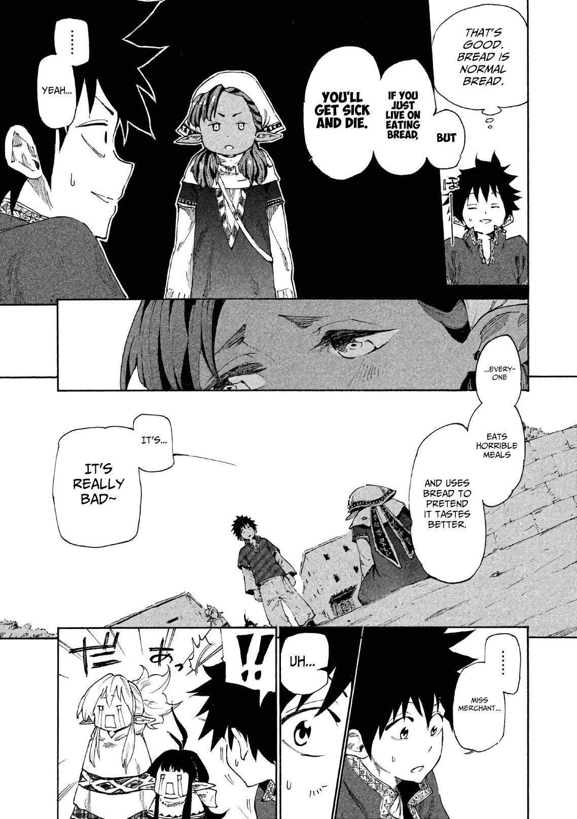 Mazumeshi Elf to Youbokugurashi Chapter 5 page 10 - Chapter 5: Bazaars and Merchants