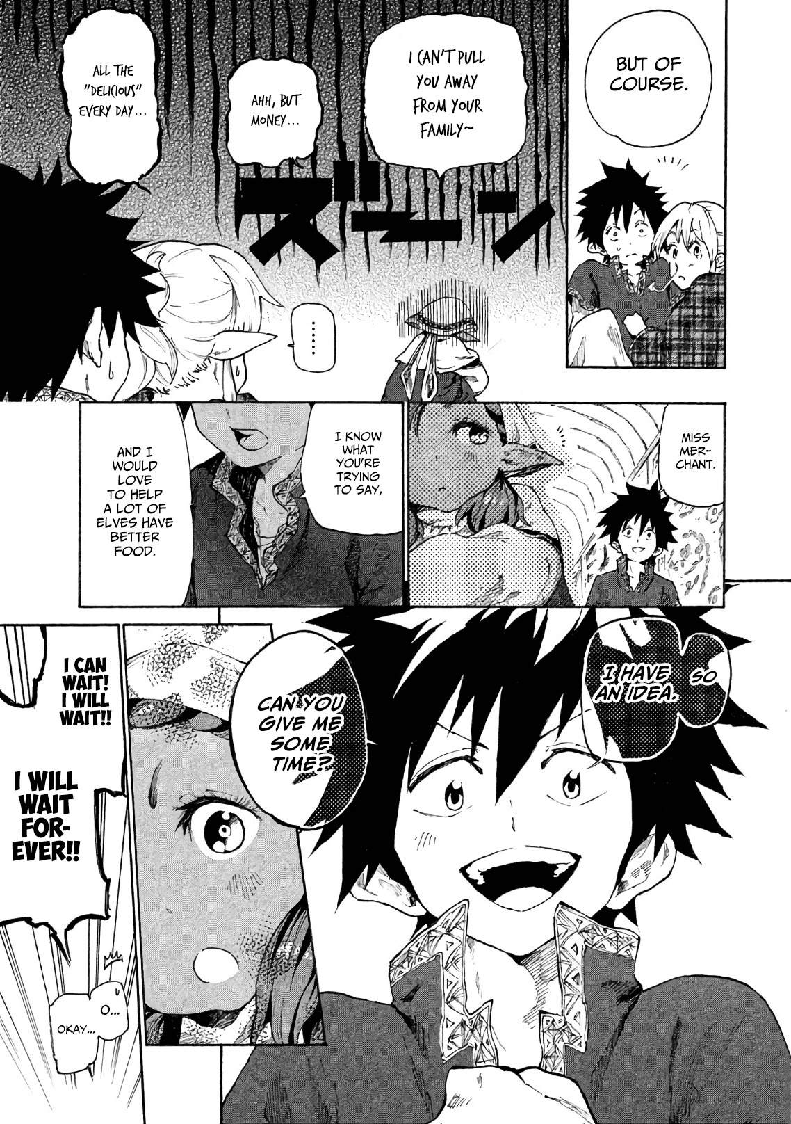 Mazumeshi Elf to Youbokugurashi Chapter 5 page 16 - Chapter 5: Bazaars and Merchants