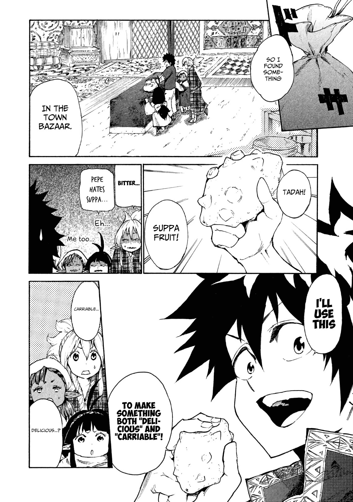 Mazumeshi Elf to Youbokugurashi Chapter 5 page 17 - Chapter 5: Bazaars and Merchants