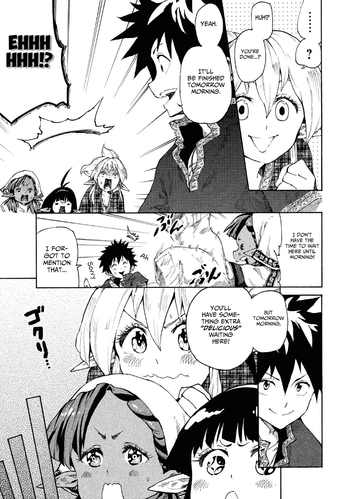 Mazumeshi Elf to Youbokugurashi Chapter 5 page 20 - Chapter 5: Bazaars and Merchants