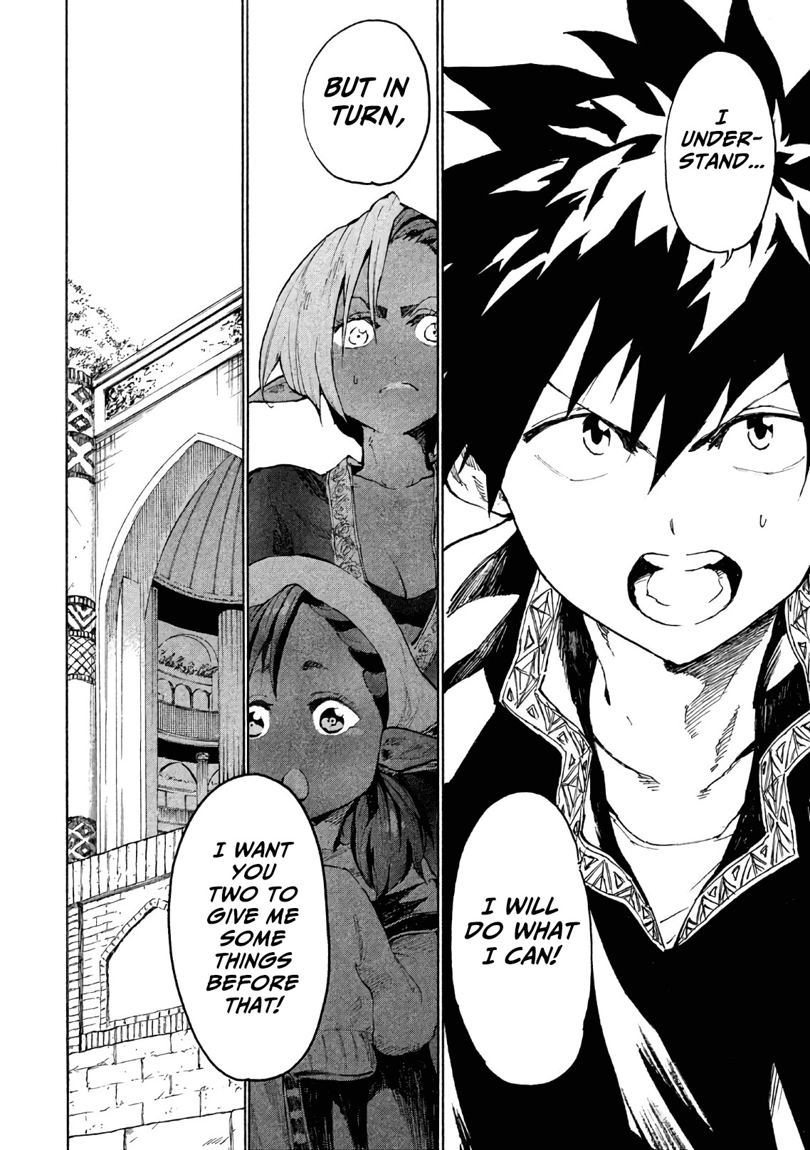 Mazumeshi Elf to Youbokugurashi Chapter 5 page 31 - Chapter 5: Bazaars and Merchants