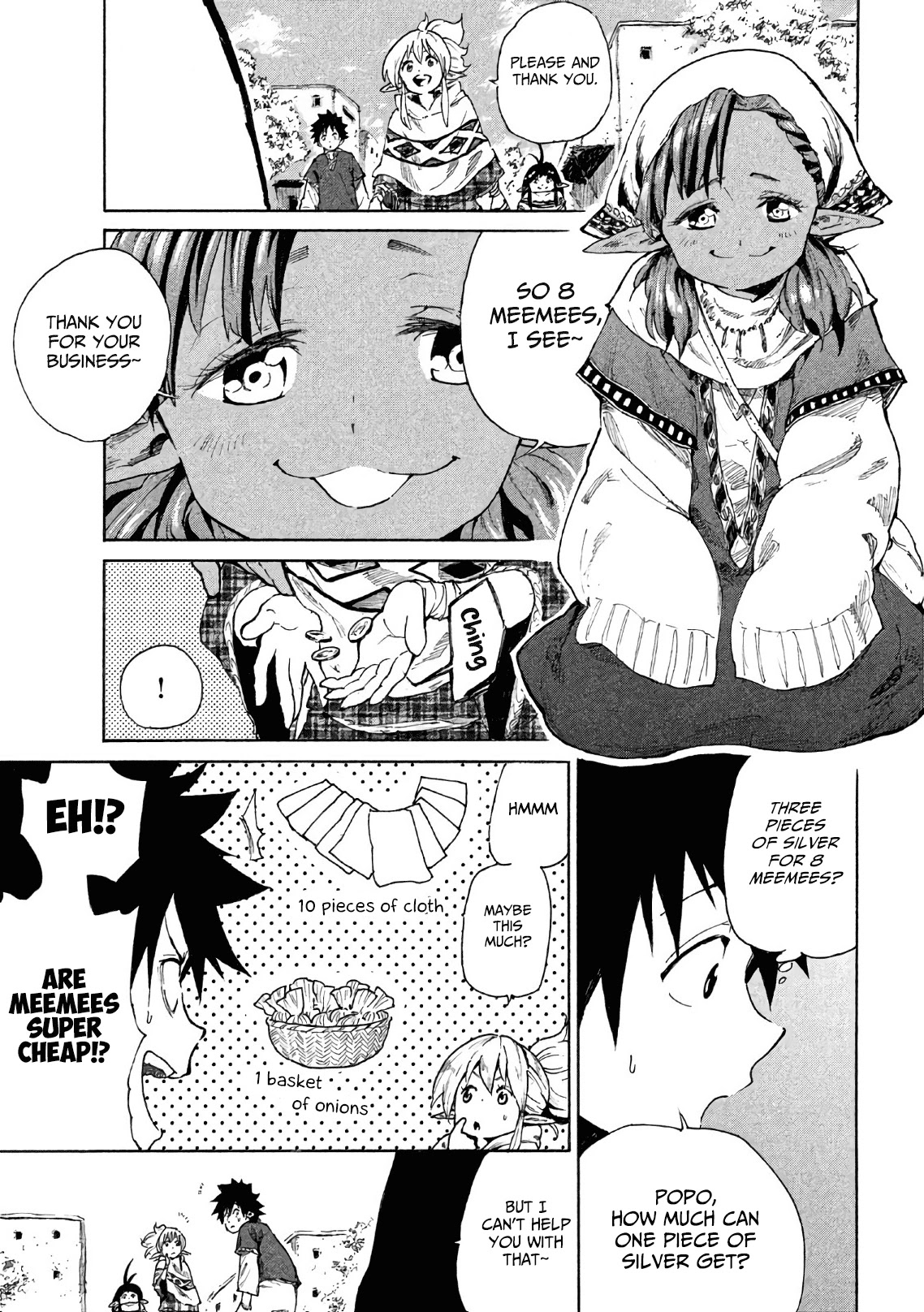 Mazumeshi Elf to Youbokugurashi Chapter 5 page 6 - Chapter 5: Bazaars and Merchants