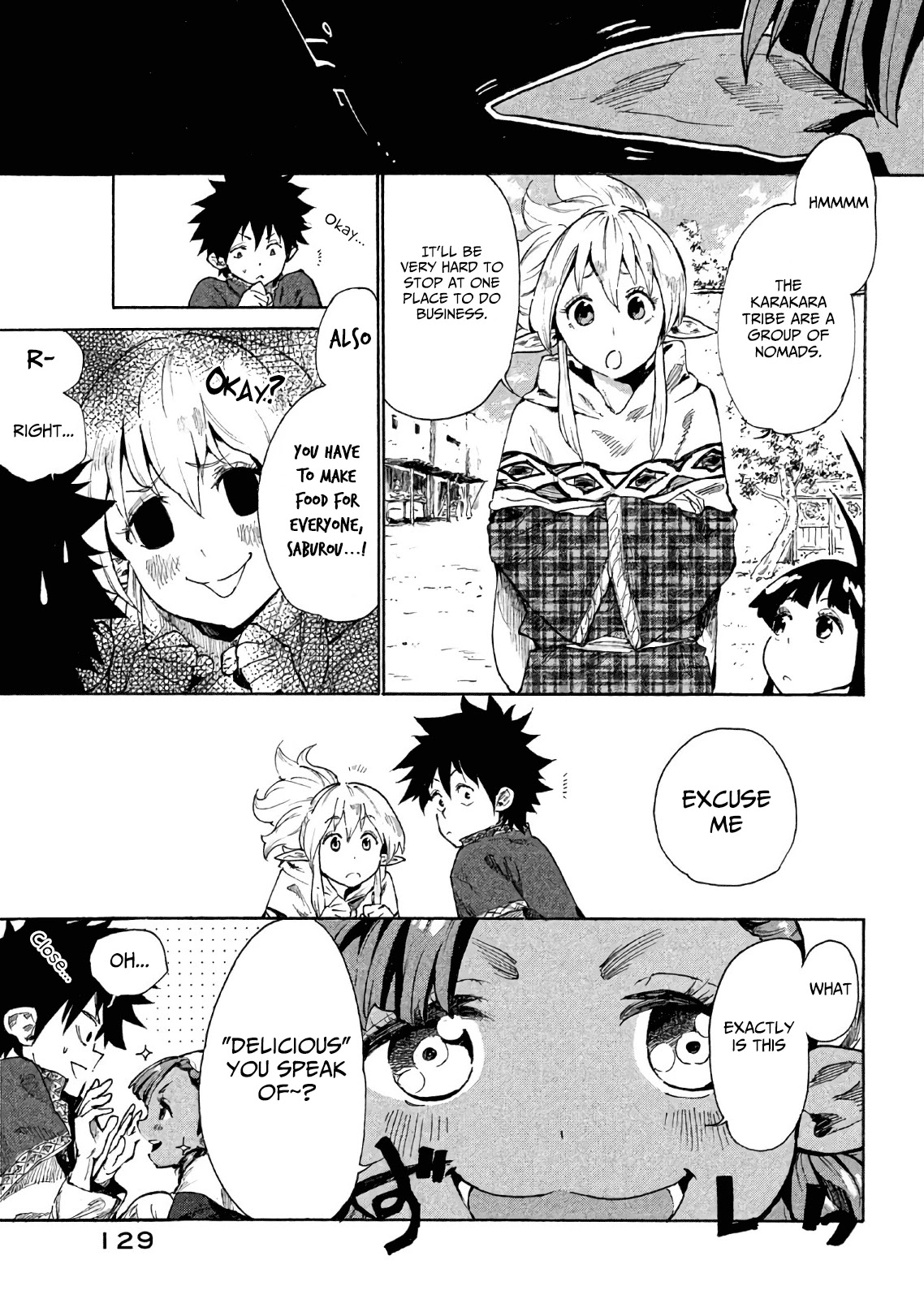 Mazumeshi Elf to Youbokugurashi Chapter 5 page 8 - Chapter 5: Bazaars and Merchants