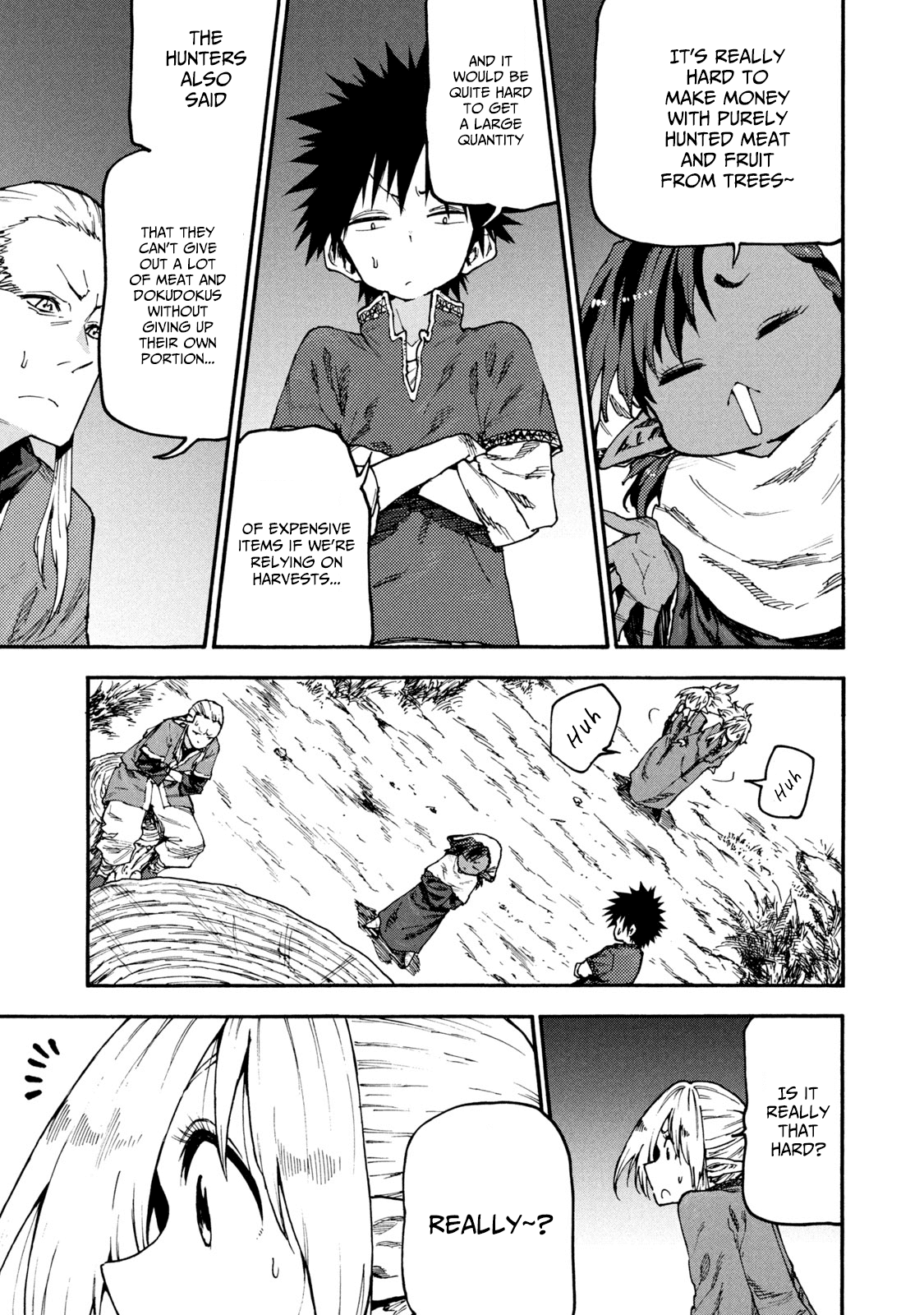Mazumeshi Elf to Youbokugurashi Chapter 50 page 7 - Chapter 50: Business and advertising