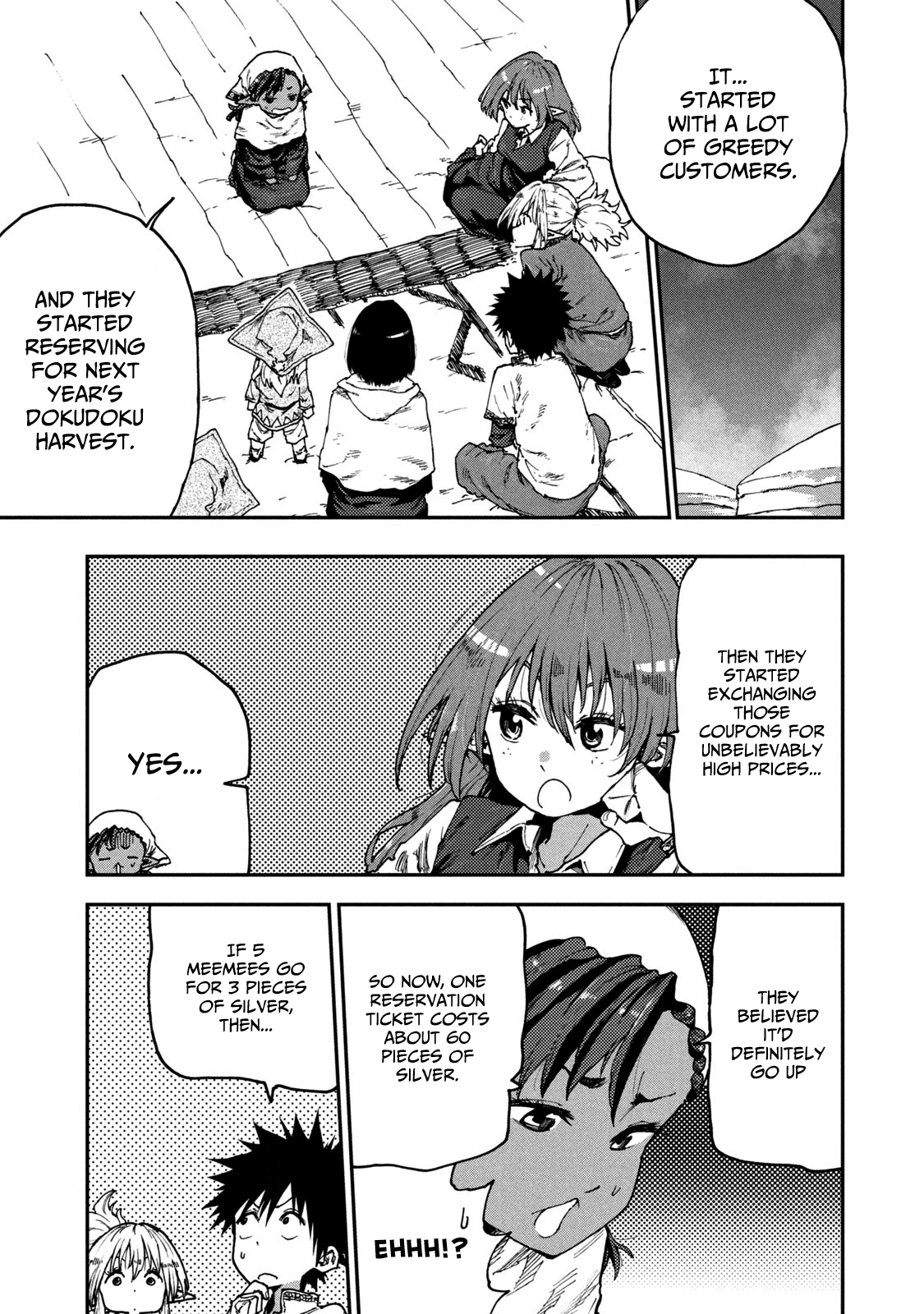 Mazumeshi Elf to Youbokugurashi Chapter 51 page 5 - Chapter 51: Dokudoku bubble!?