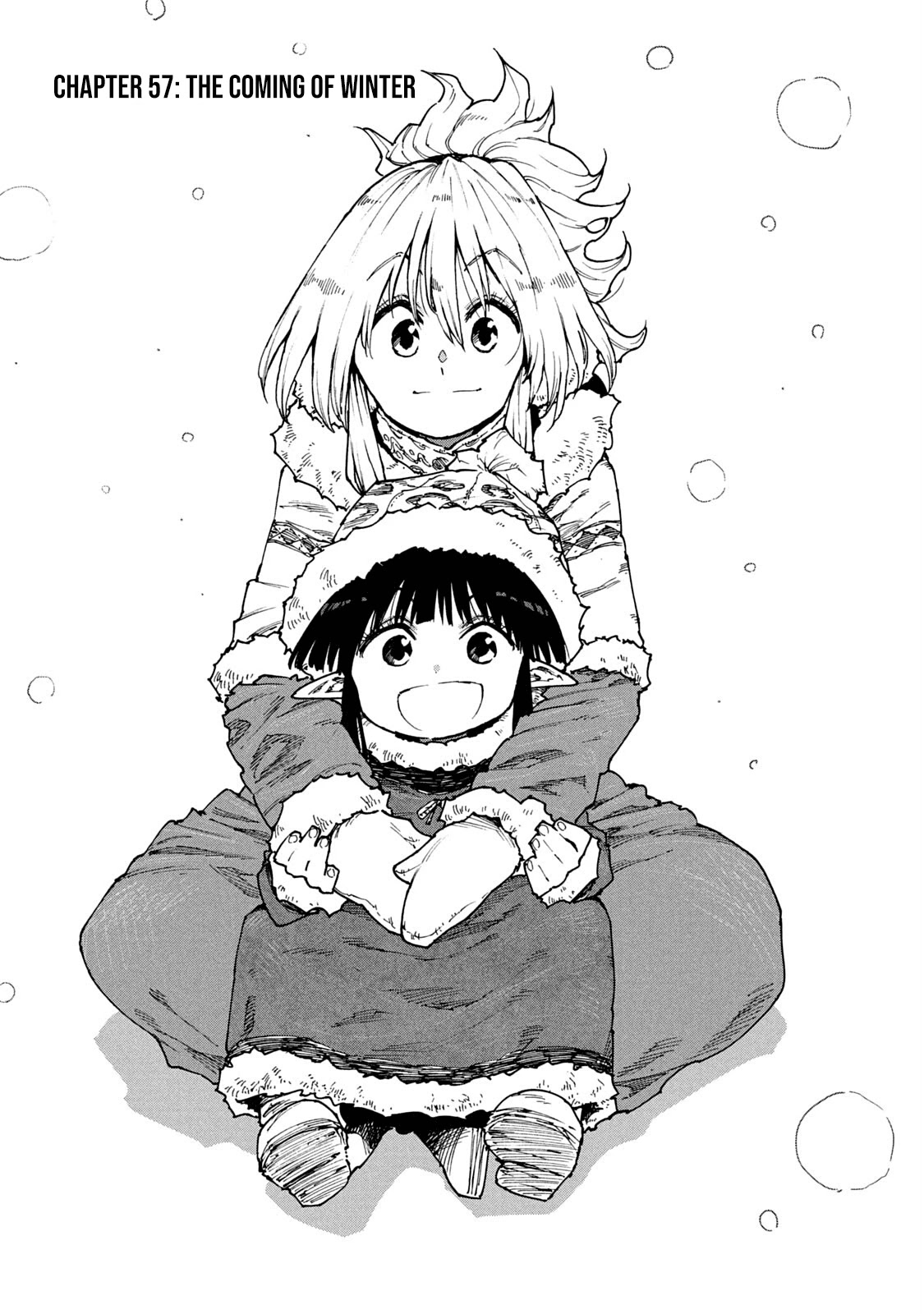 Mazumeshi Elf to Youbokugurashi Chapter 57 page 1 - Chapter 57: The coming of winter