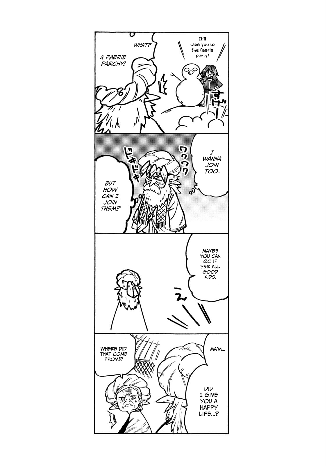 Mazumeshi Elf to Youbokugurashi Chapter 58 page 26 - Chapter 58: Kids and snowmen