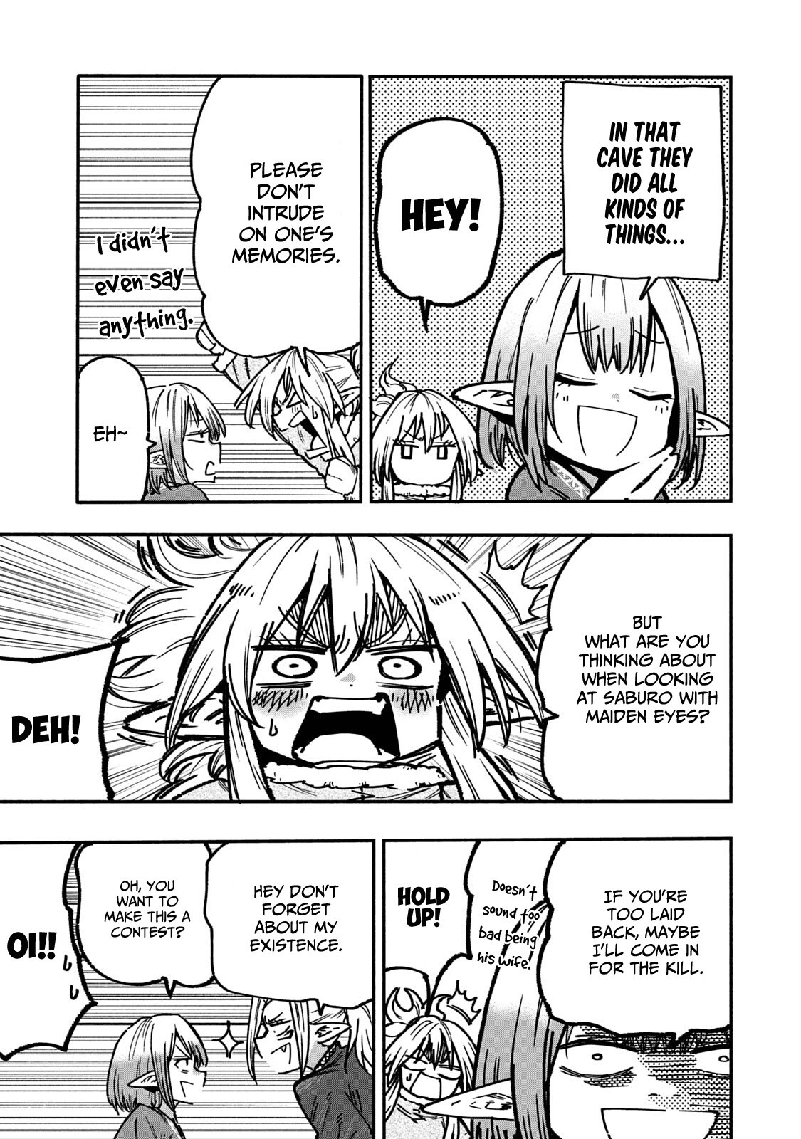 Mazumeshi Elf to Youbokugurashi Chapter 59 page 27 - Chapter 59: Transcendentals and transgressors