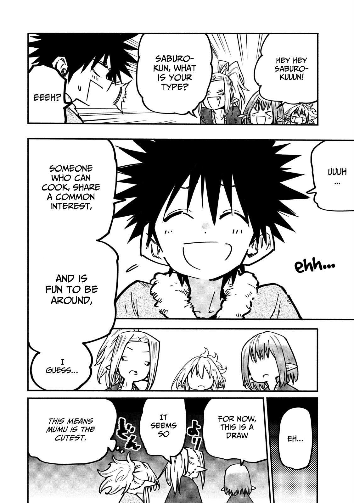 Mazumeshi Elf to Youbokugurashi Chapter 59 page 28 - Chapter 59: Transcendentals and transgressors