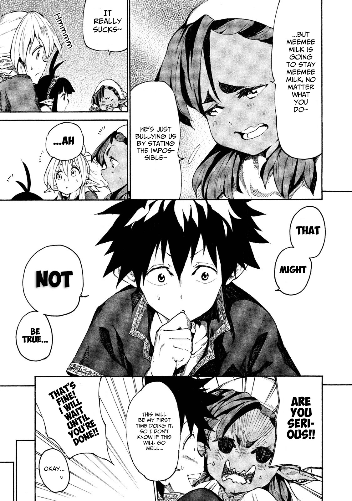 Mazumeshi Elf to Youbokugurashi Chapter 6 page 24 - Chapter 6: Meemee Milk and Life Water