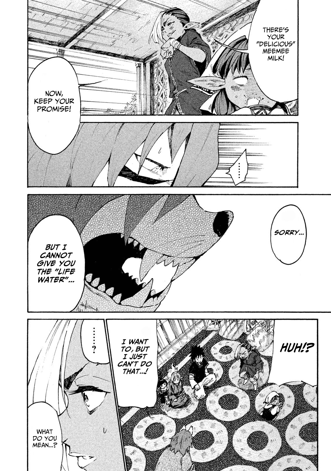 Mazumeshi Elf to Youbokugurashi Chapter 6 page 27 - Chapter 6: Meemee Milk and Life Water
