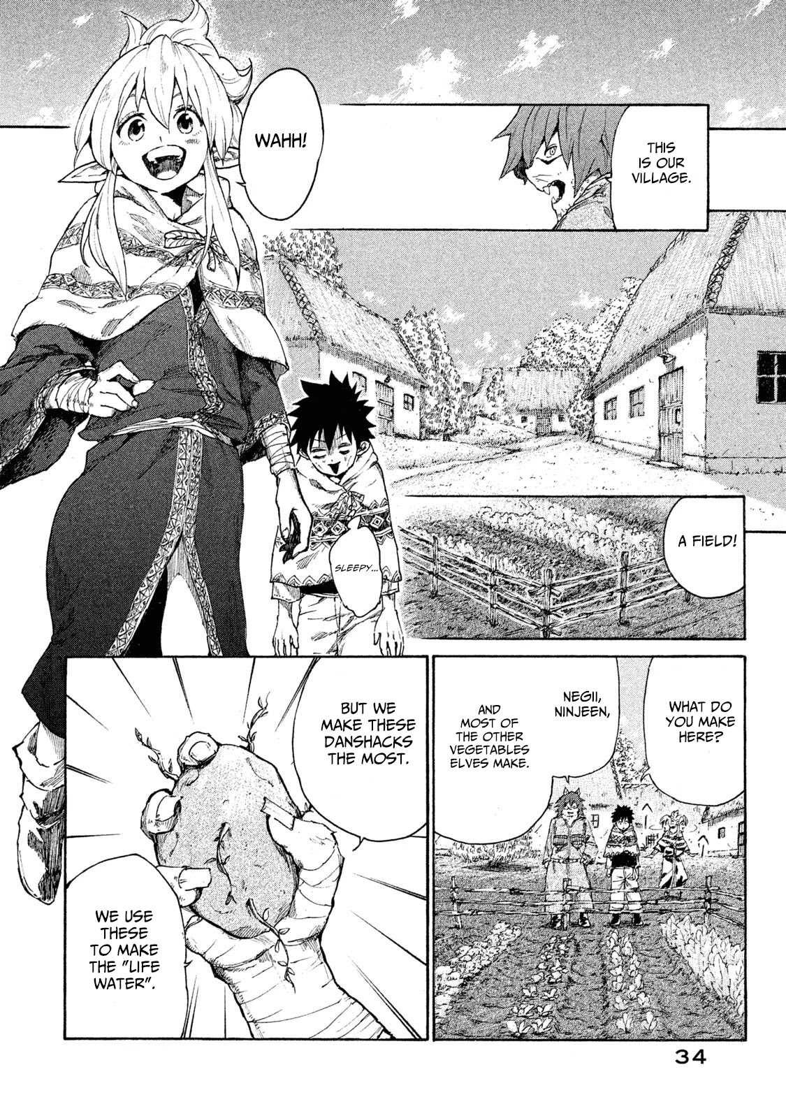 Mazumeshi Elf to Youbokugurashi Chapter 6 page 37 - Chapter 6: Meemee Milk and Life Water