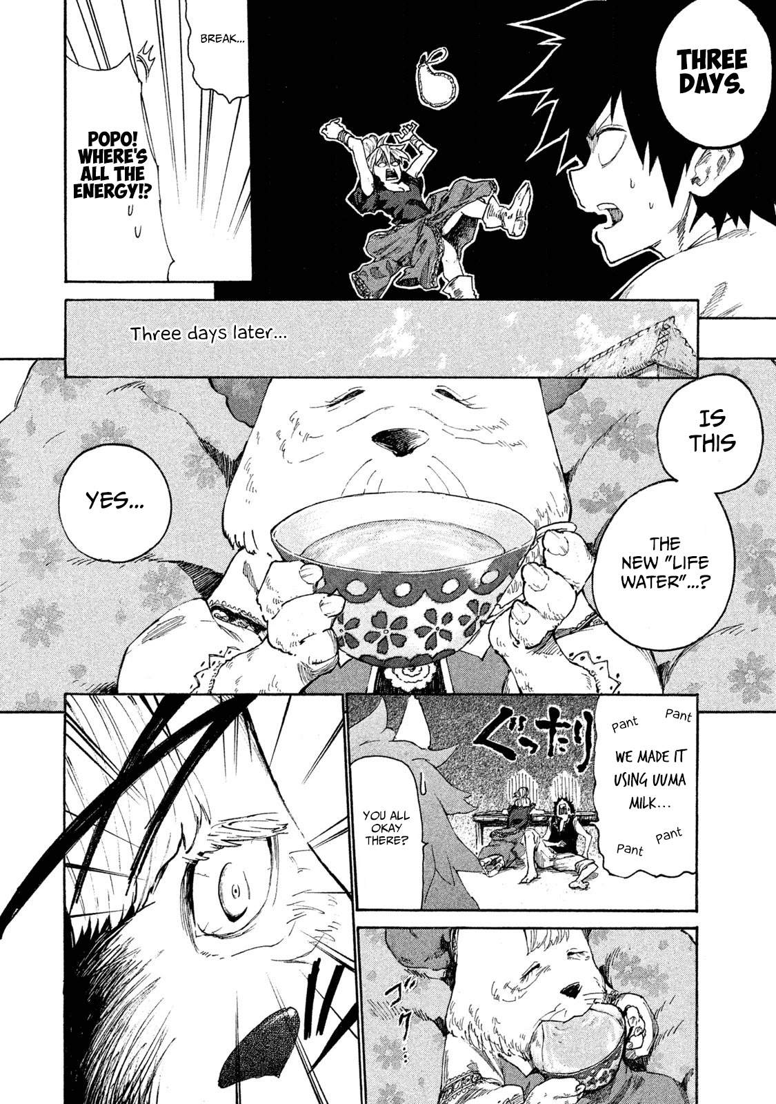 Mazumeshi Elf to Youbokugurashi Chapter 6 page 43 - Chapter 6: Meemee Milk and Life Water