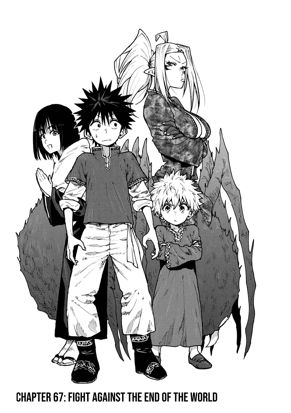 Mazumeshi Elf to Youbokugurashi Chapter 67 page 1 - Chapter 67: Fight against the end of the world