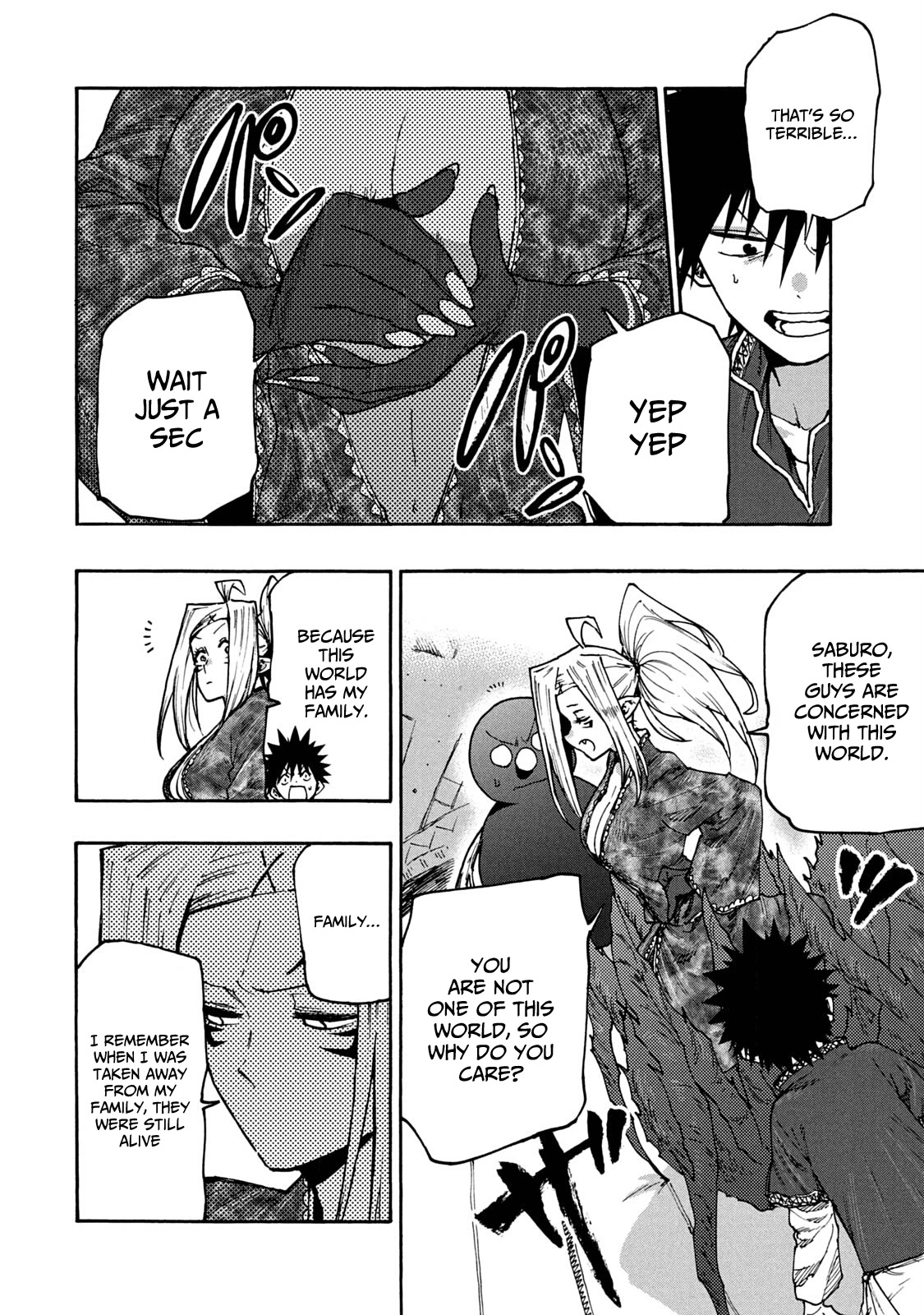 Mazumeshi Elf to Youbokugurashi Chapter 67 page 6 - Chapter 67: Fight against the end of the world