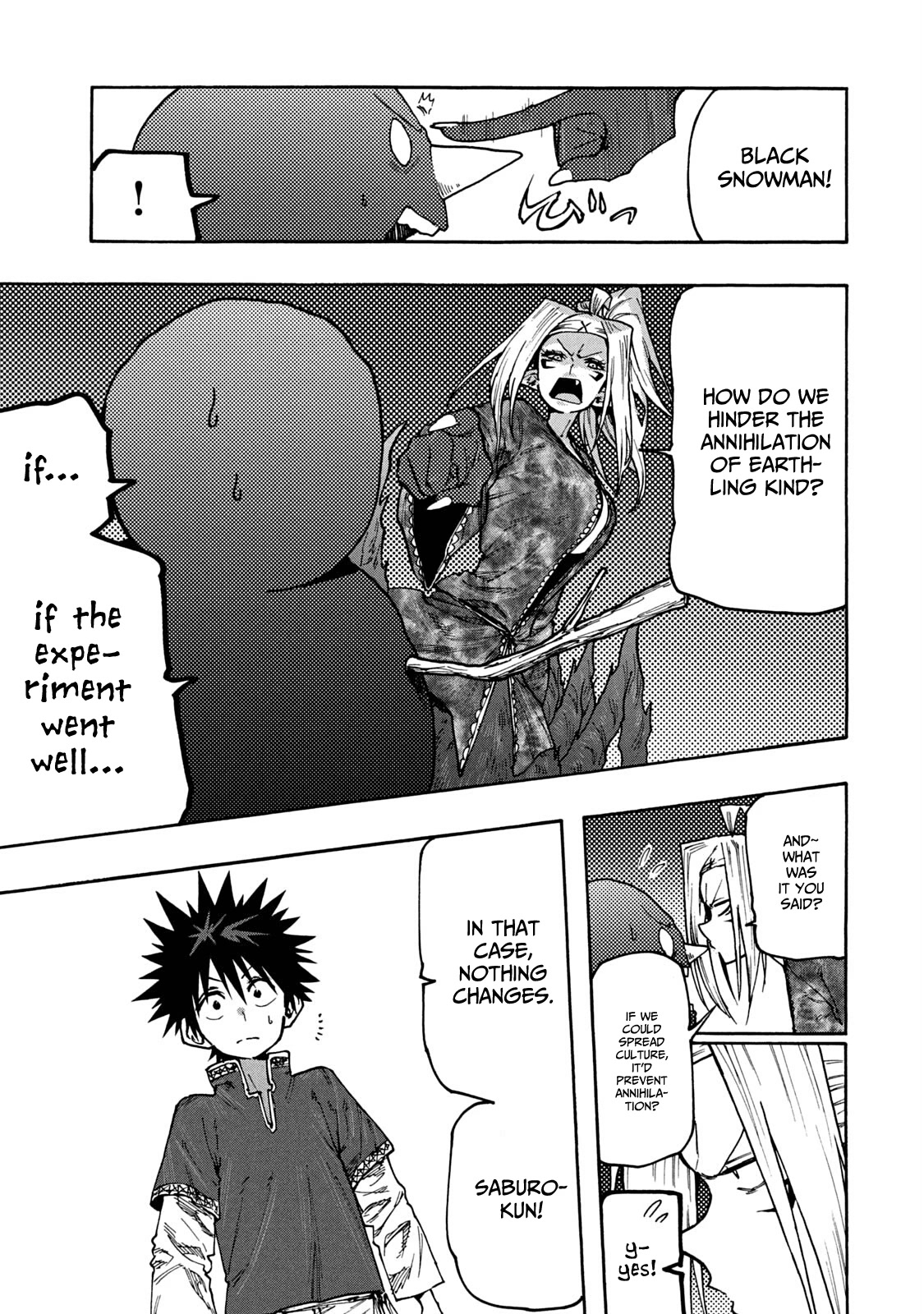 Mazumeshi Elf to Youbokugurashi Chapter 67 page 7 - Chapter 67: Fight against the end of the world